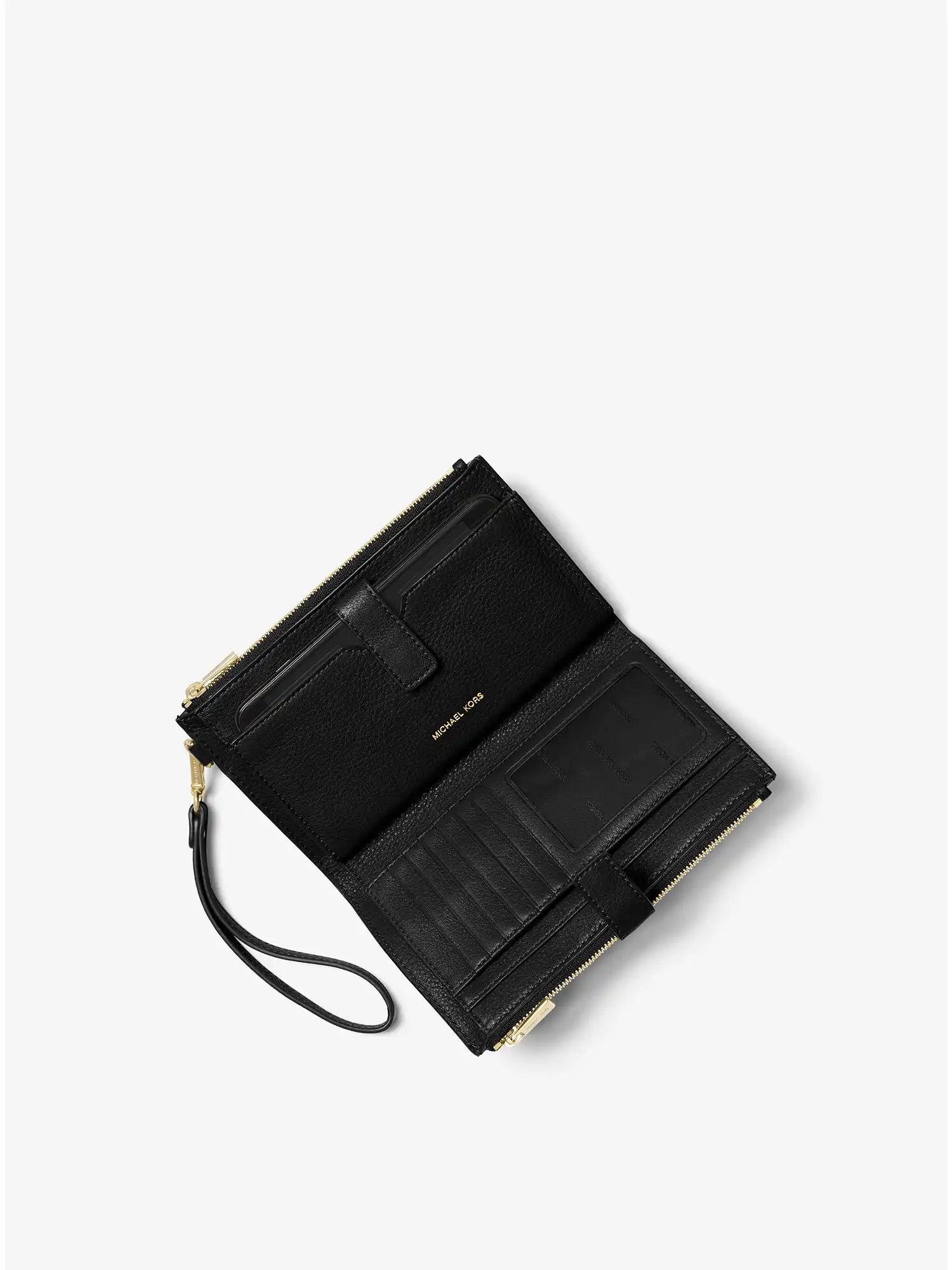 adele leather smartphone wallet black