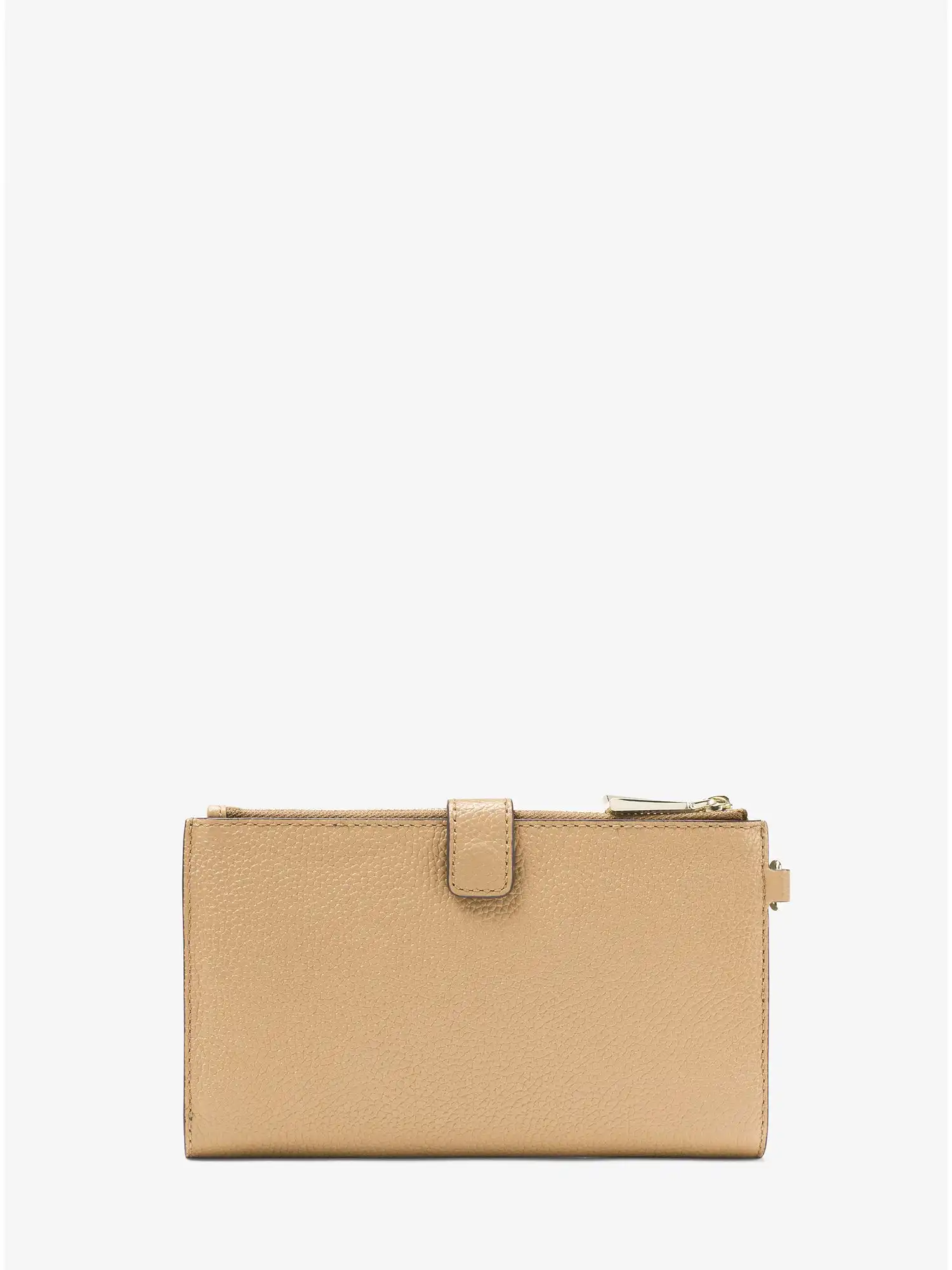 adele pebbled leather smartphone wallet camel