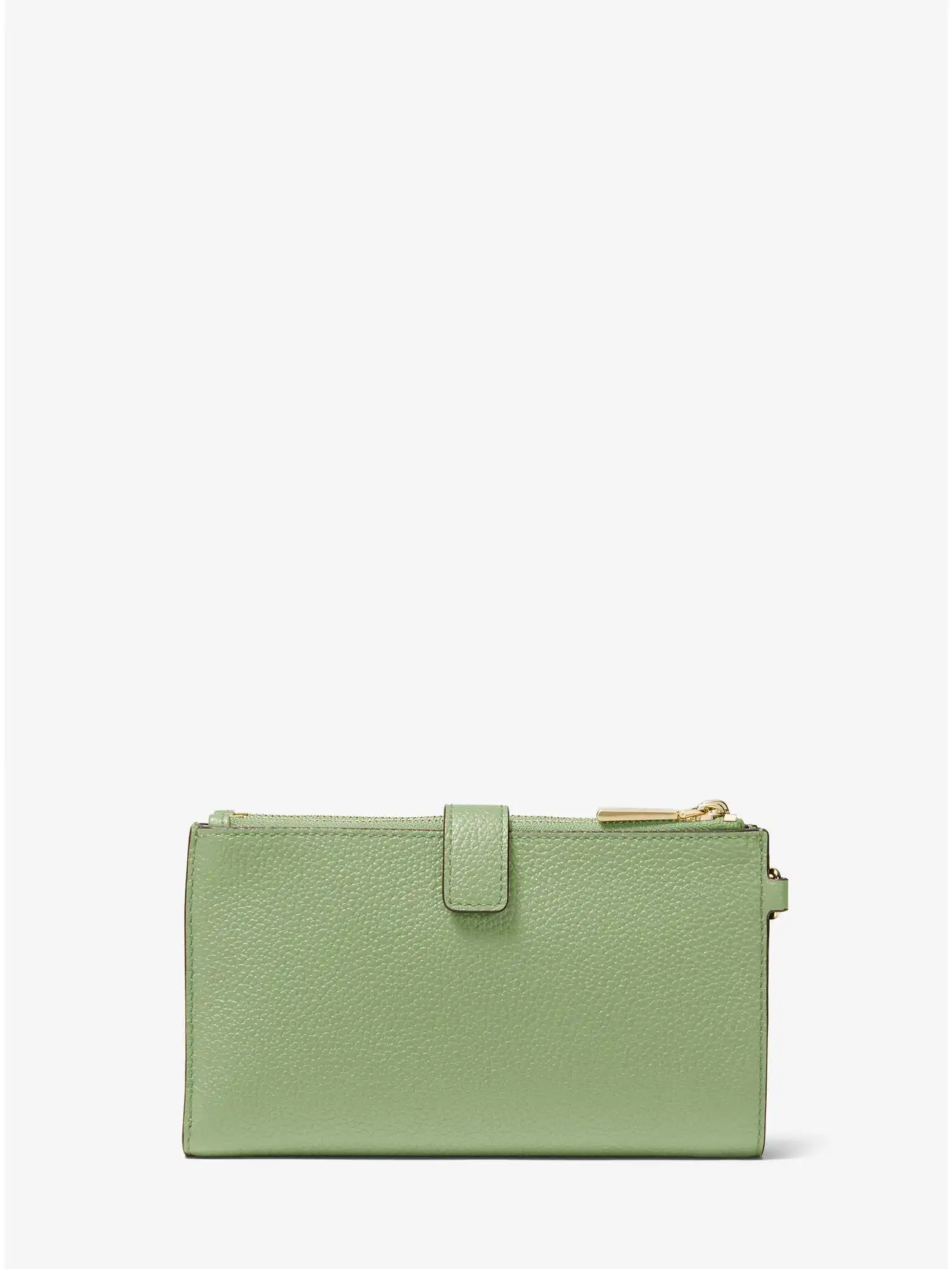 adele pebbled leather smartphone wallet light sage