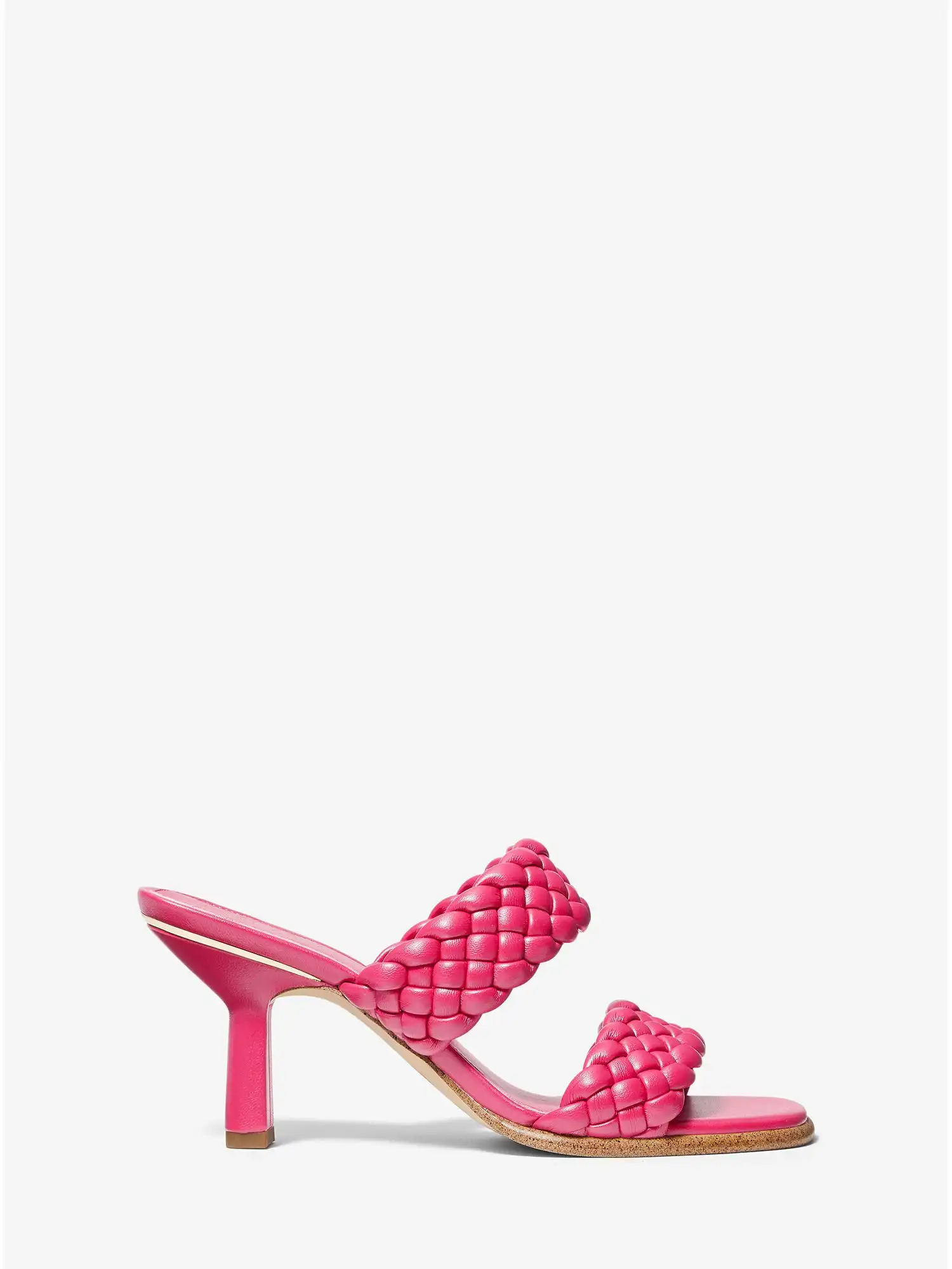 amelia braided mule rubin red