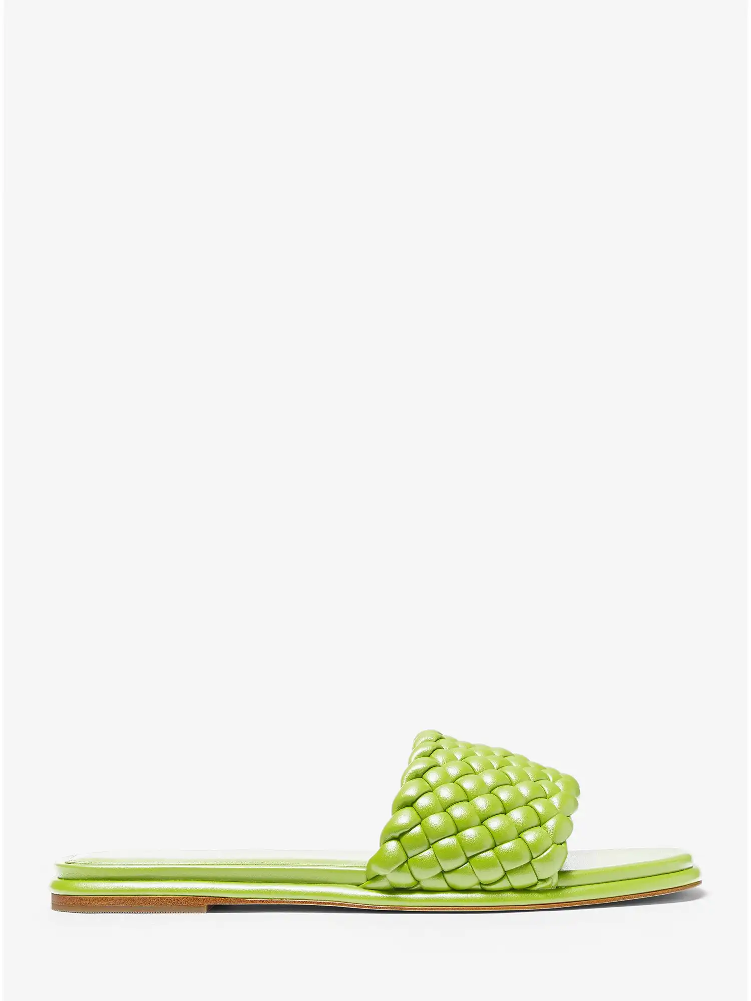 amelia braided slide sandal brt limeade