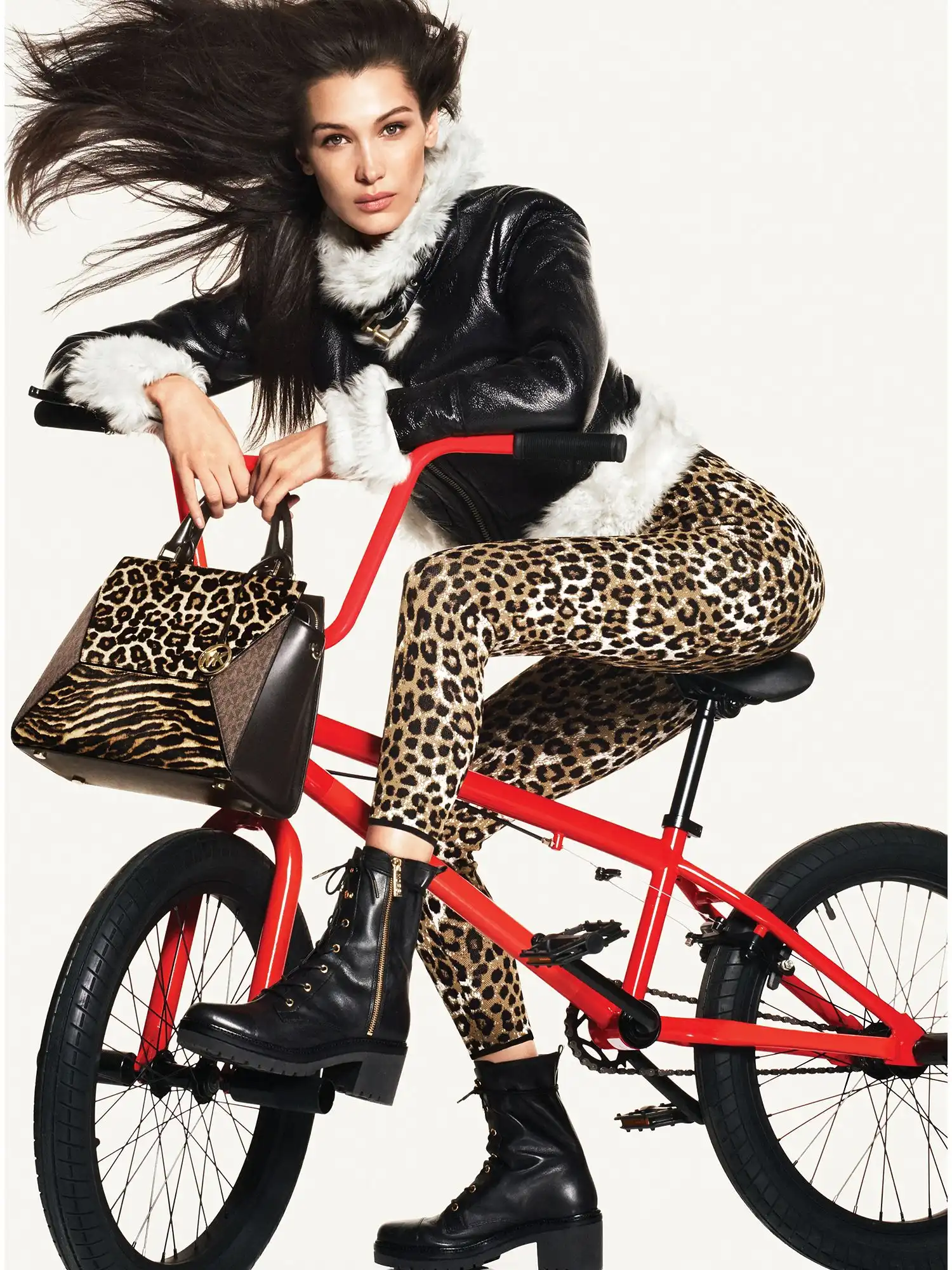 anaka leather combat boot black