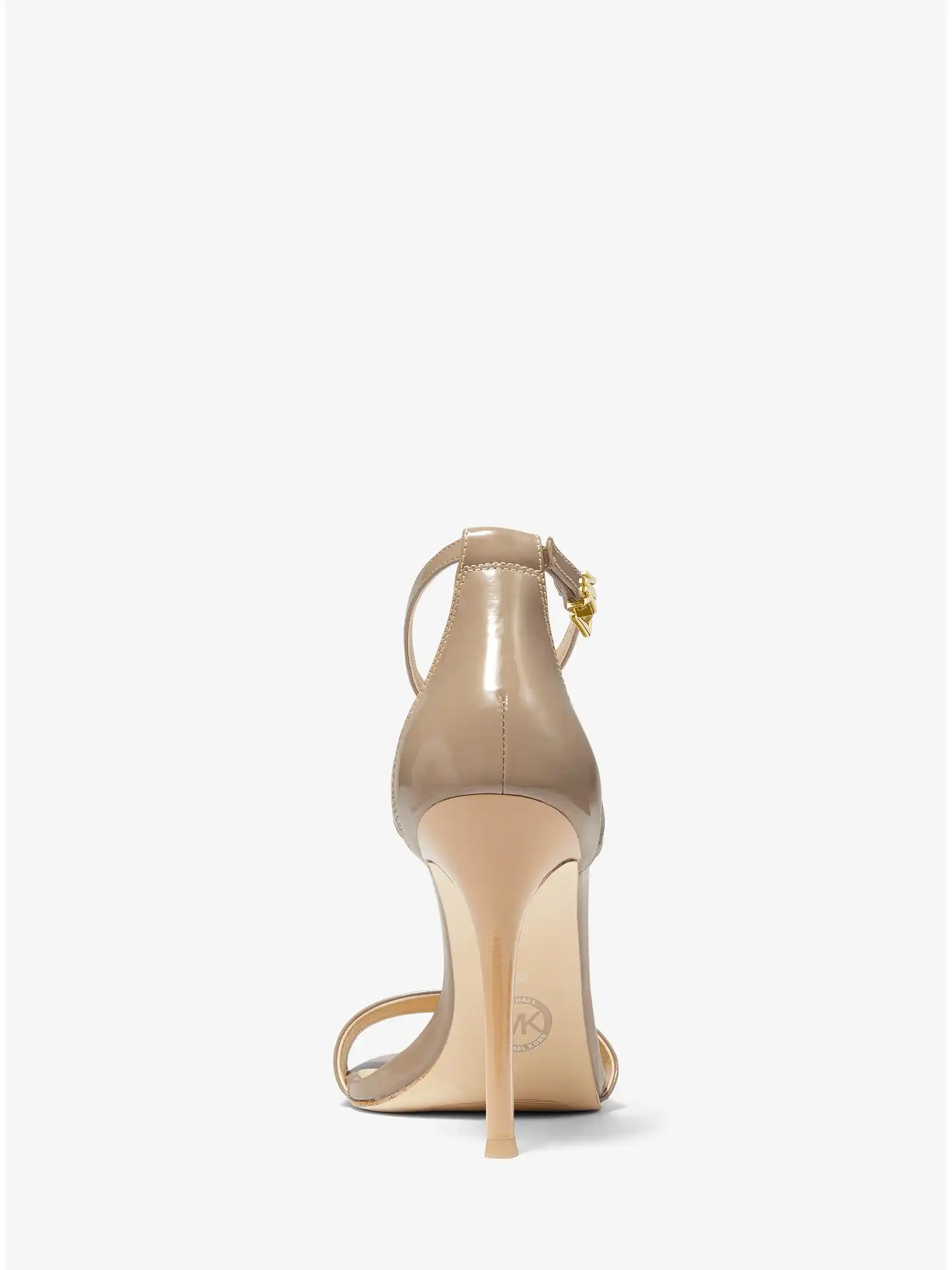 antonia patent leather sandal toffee