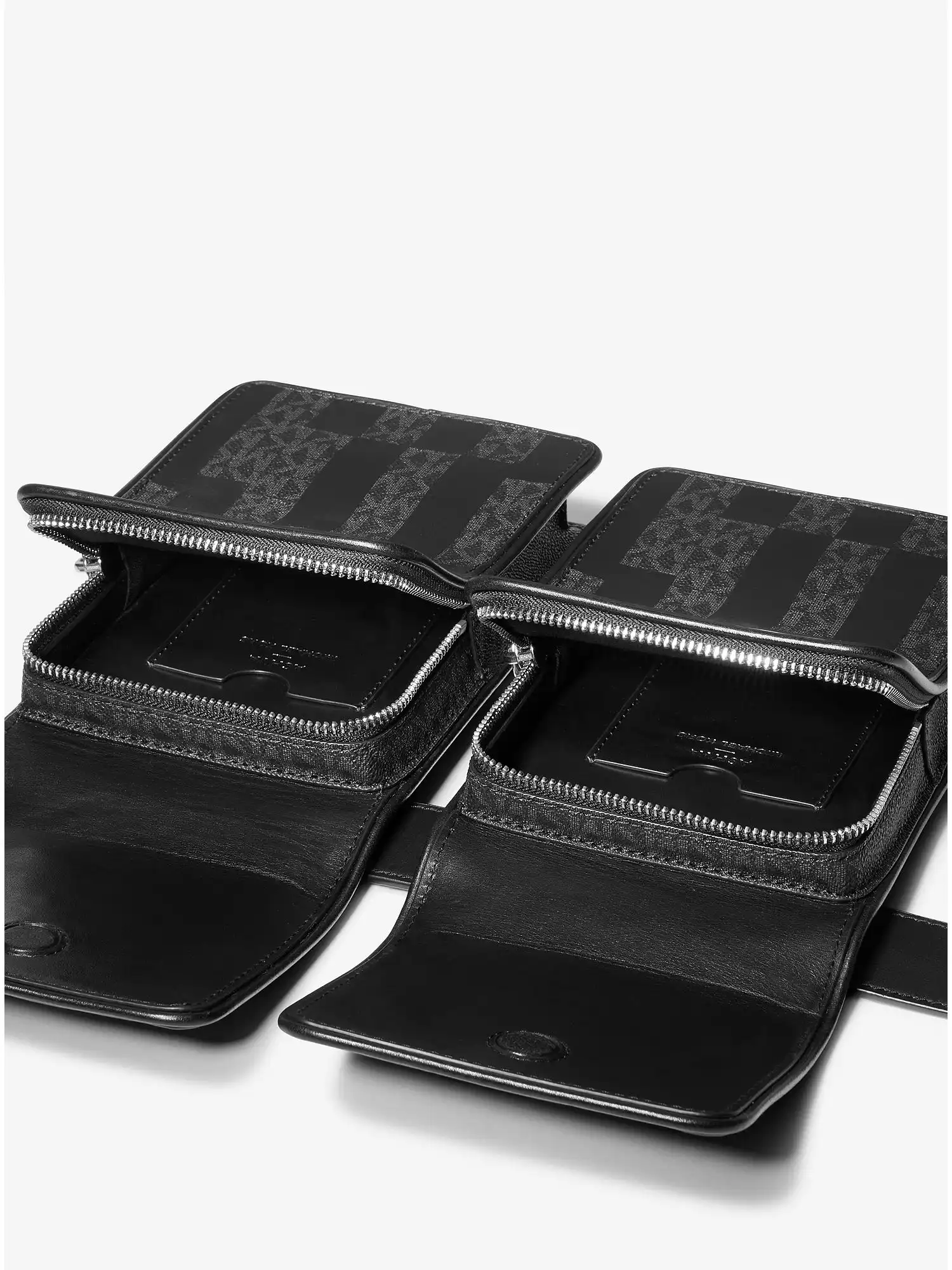 ashya x michael kors saga signature and leather multi bag black combo