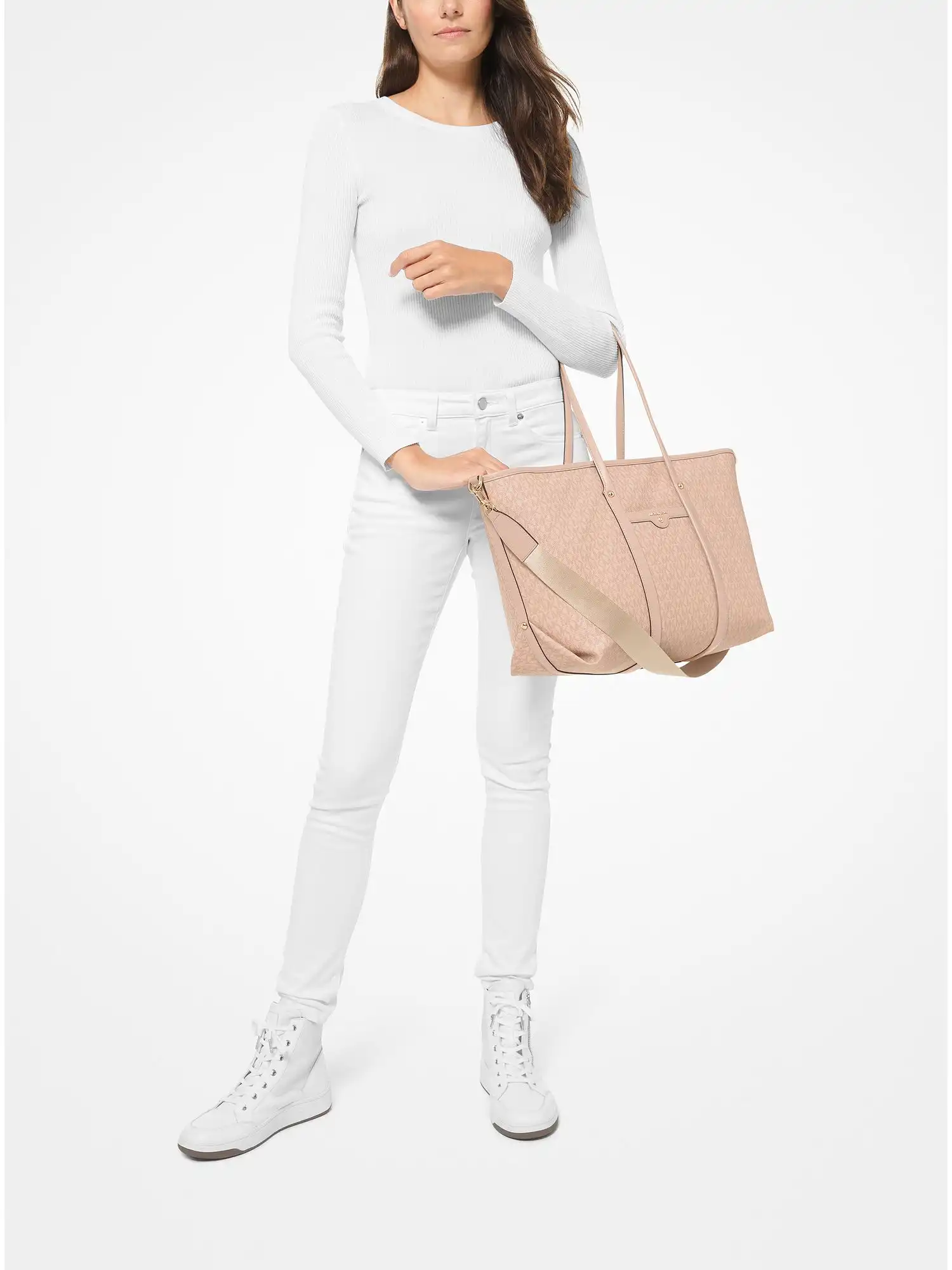 beck large logo tote bag ballet