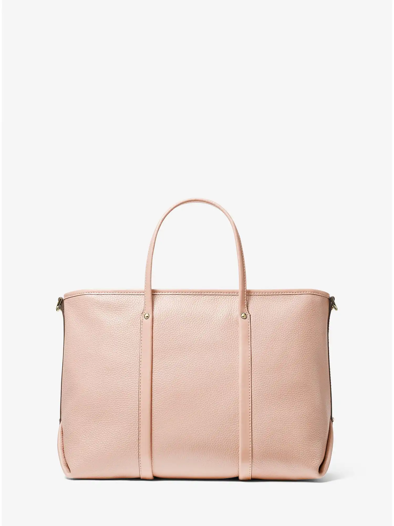 beck medium pebbled leather tote bag soft pink