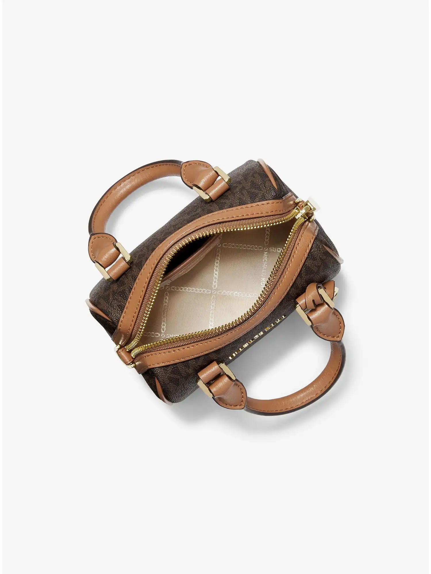 bedford legacy extra small logo duffle crossbody bag brn acorn