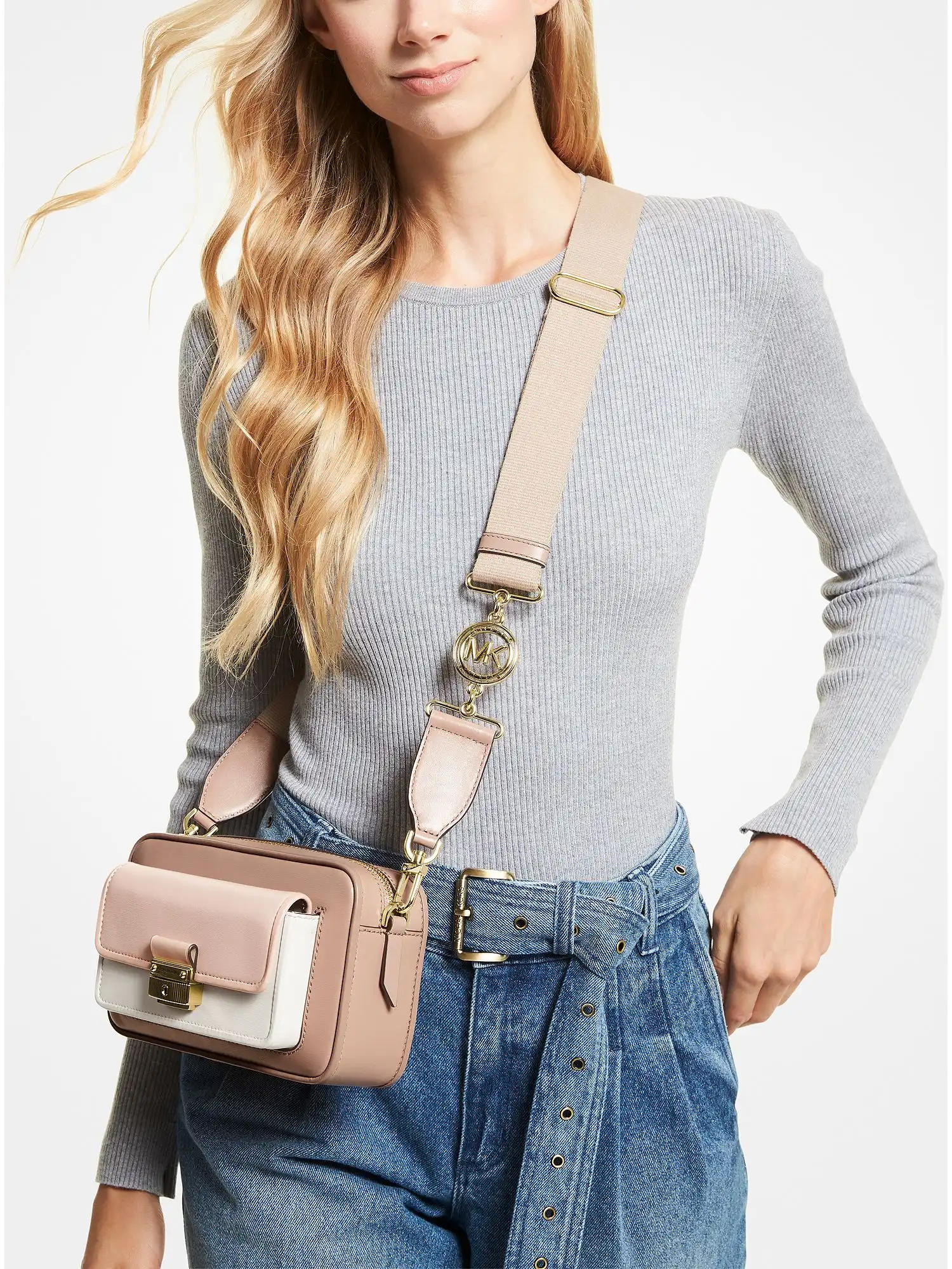 bradshaw medium color block leather camera bag sfp ltcr fwn