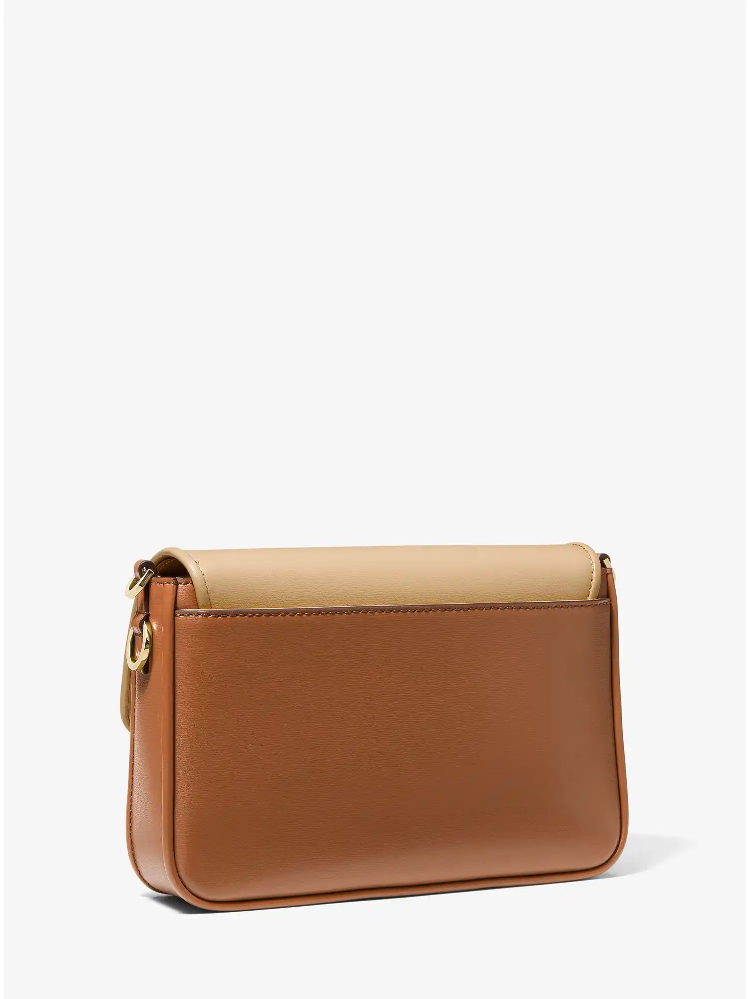 bradshaw medium color block leather messenger bag camel combo