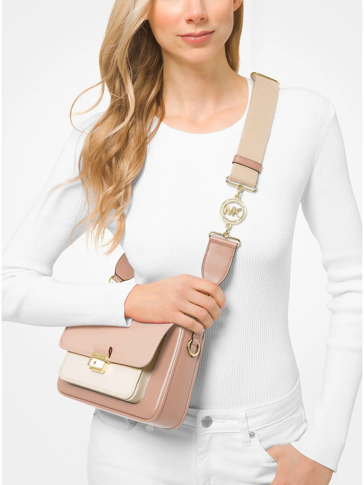 bradshaw medium color block leather messenger bag sfp ltcr fwn