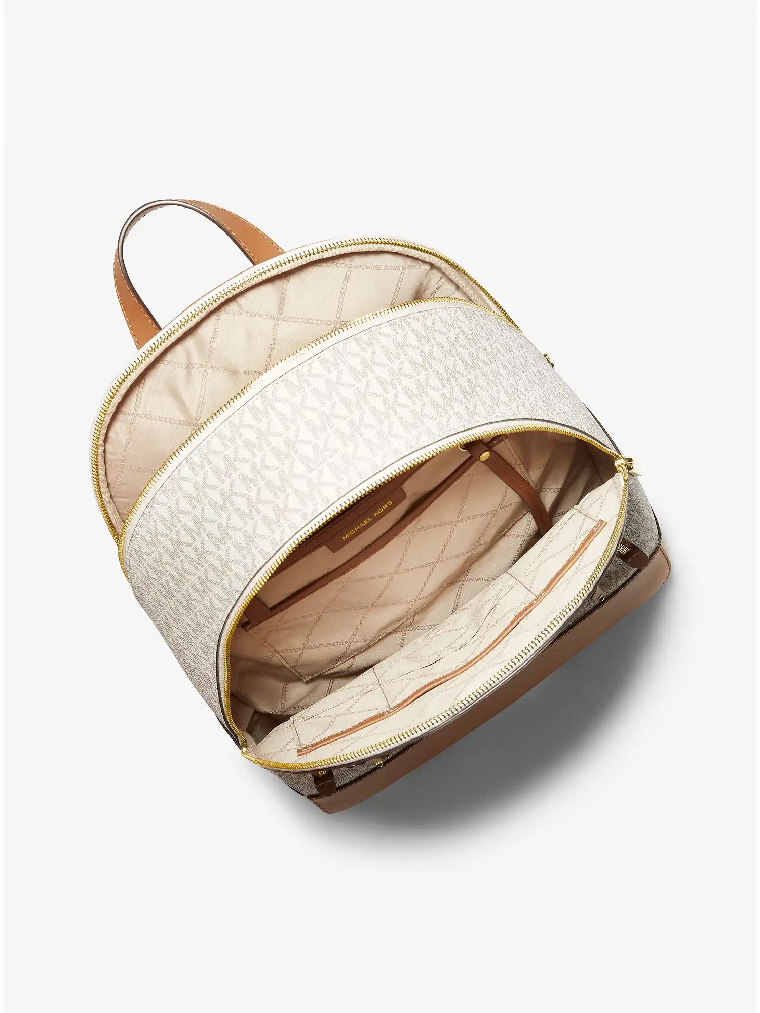 brooklyn large logo backpack vanilla acorn