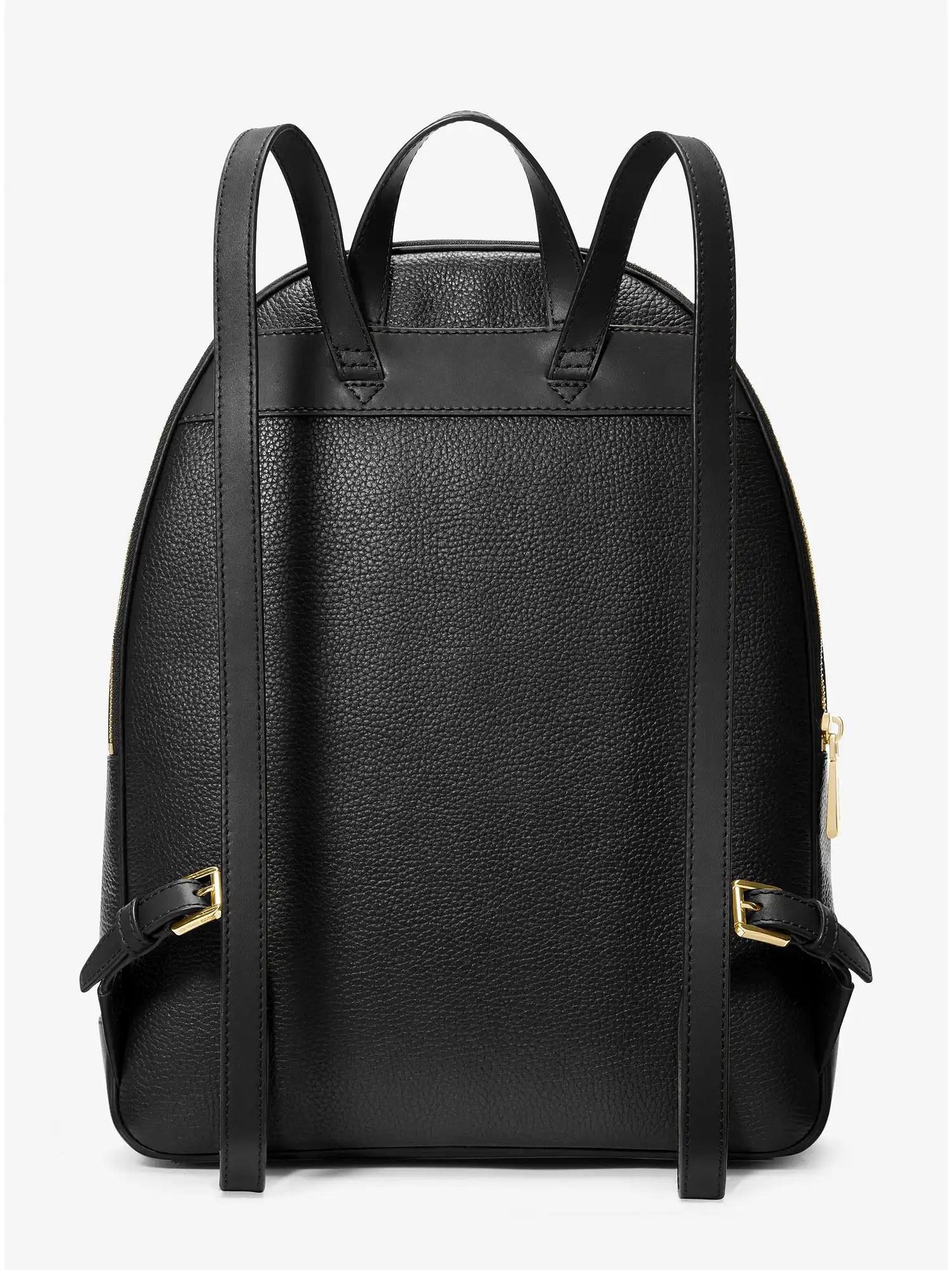brooklyn large pebbled leather backpack black