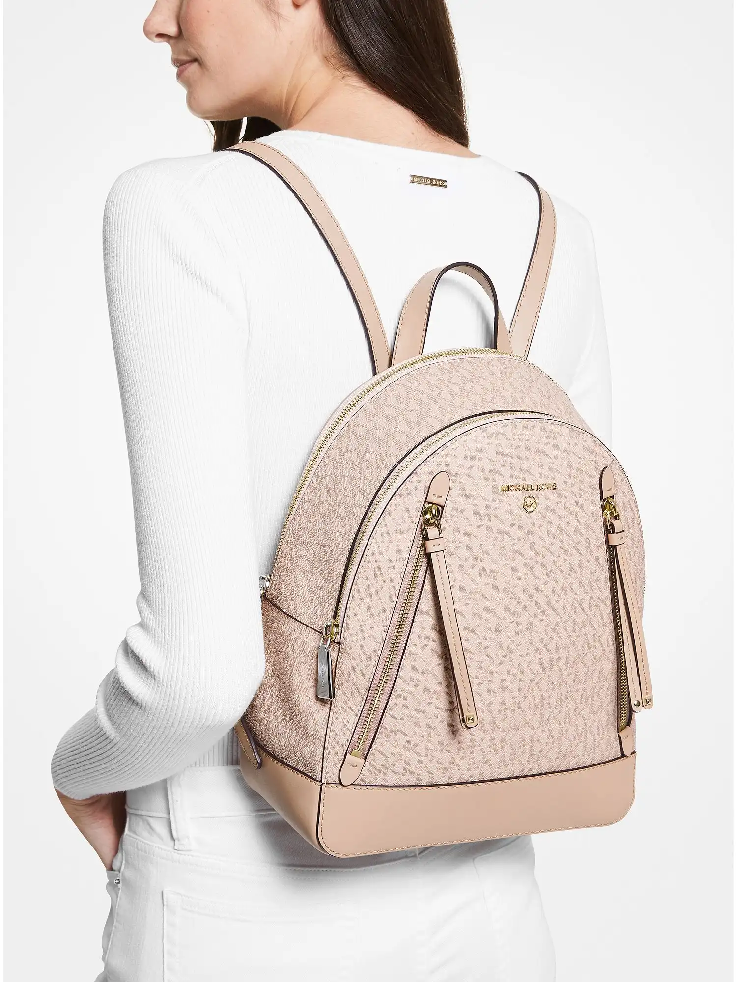 brooklyn medium logo backpack ballet