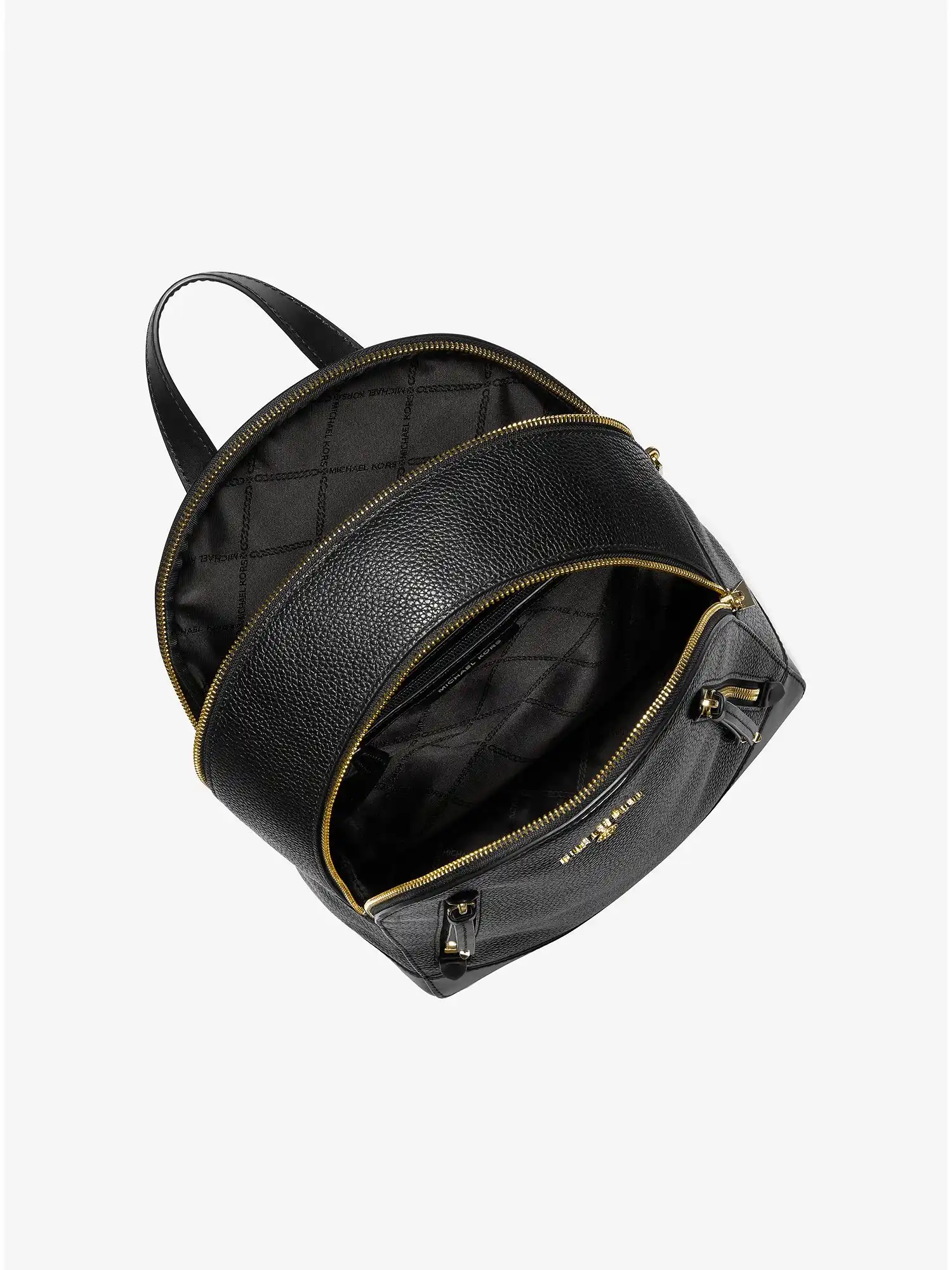 brooklyn medium pebbled leather backpack black