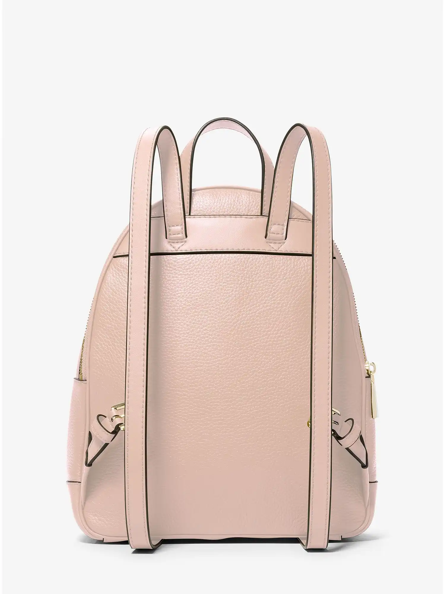 brooklyn medium pebbled leather backpack soft pink