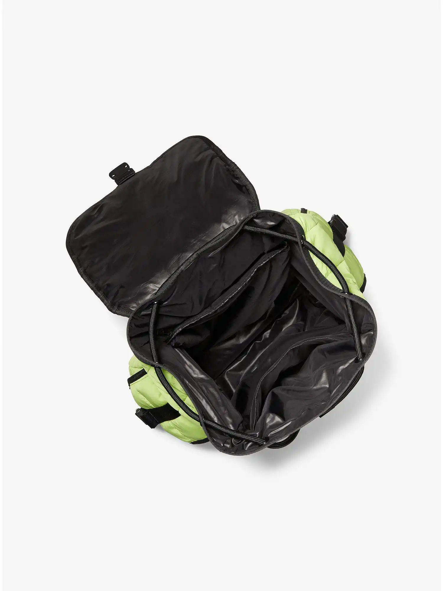 brooklyn quilted recycled polyester backpack bt limeade