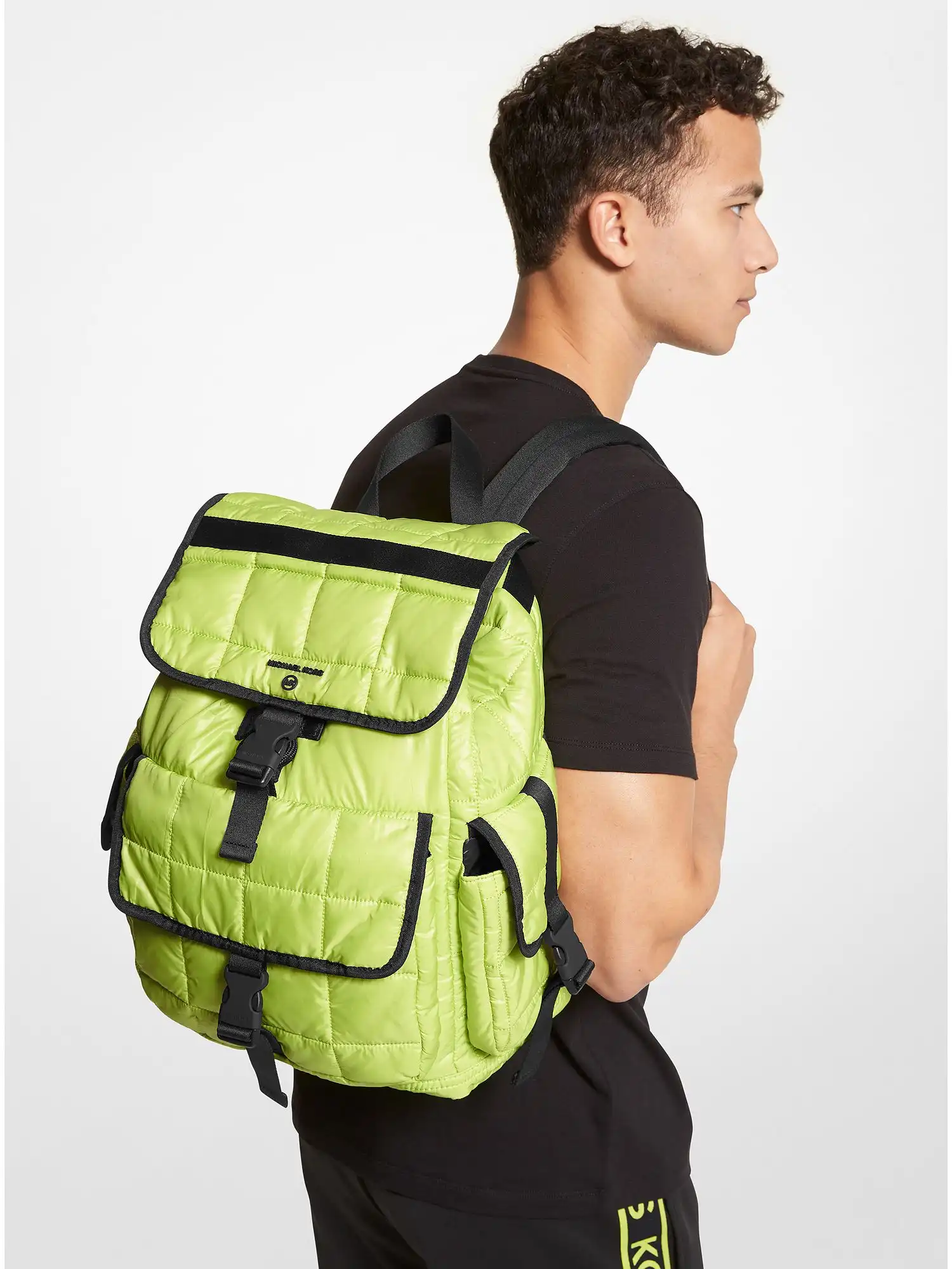 brooklyn quilted recycled polyester backpack bt limeade