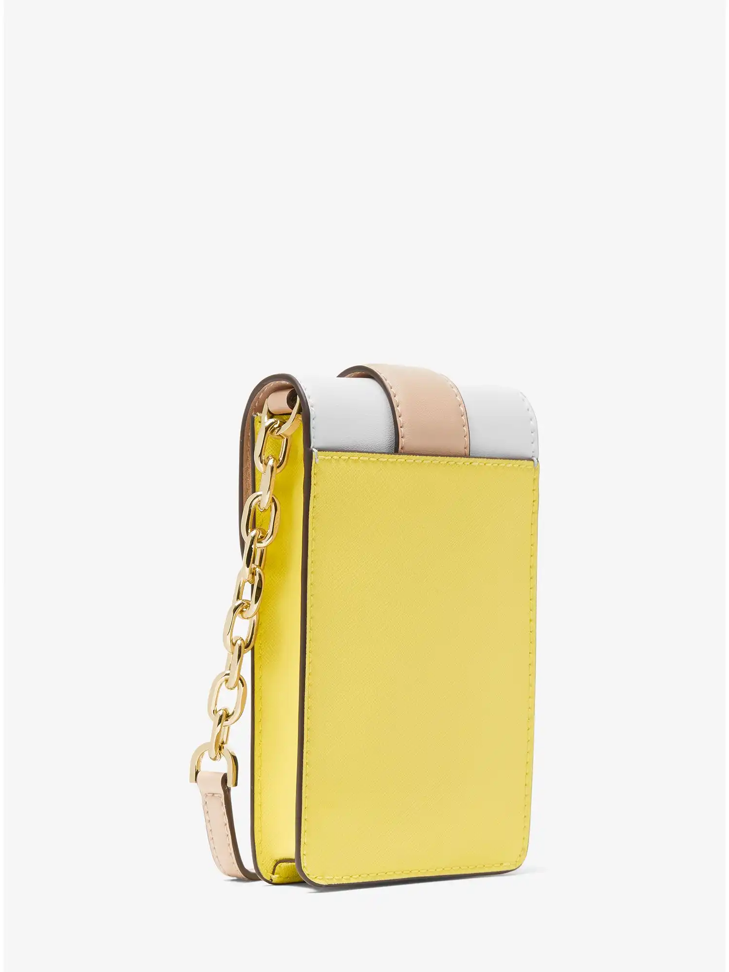 carmen small color block faux leather phone crossbody bag sunshn multi