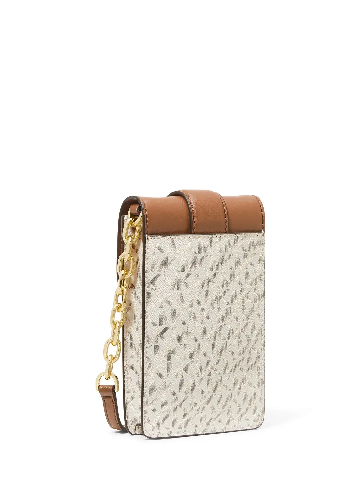carmen small logo smartphone crossbody bag vanilla