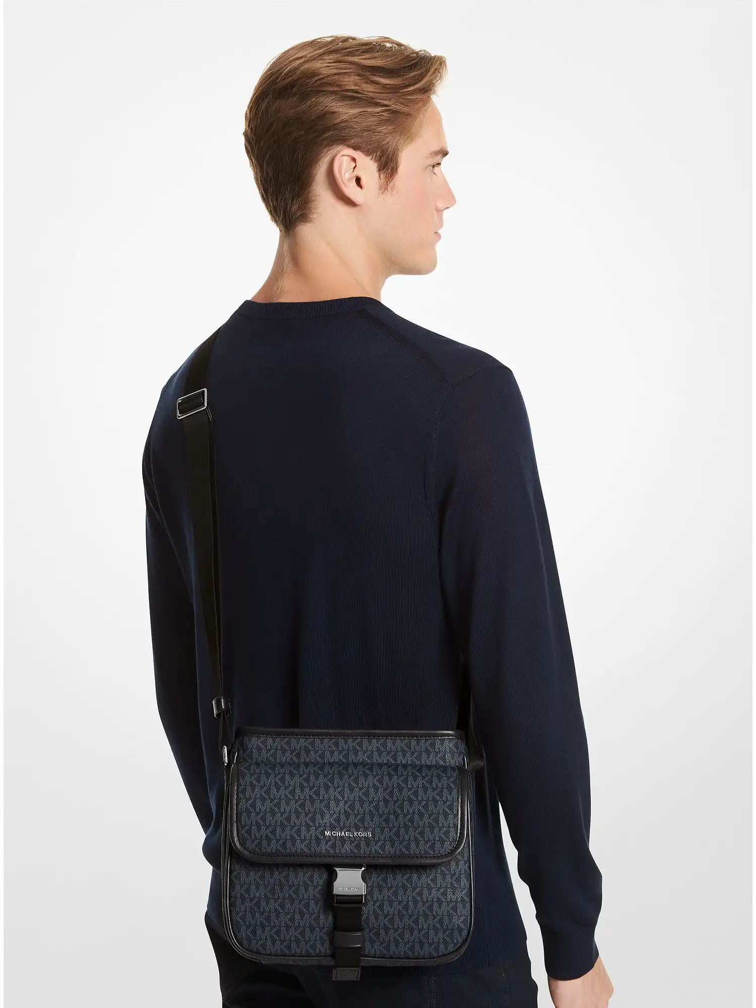 cooper logo crossbody bag admrl plblue