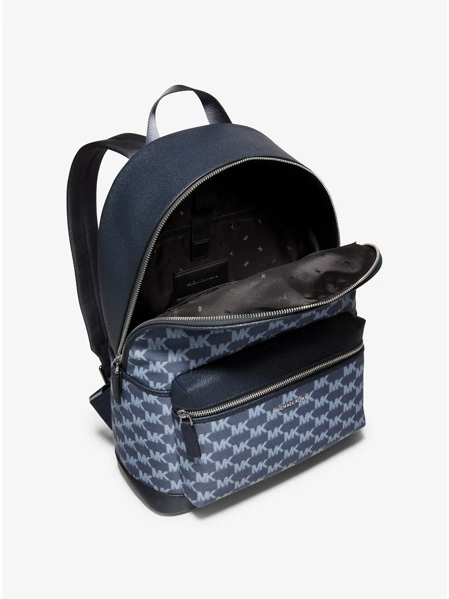 cooper logo jacquard backpack navy multi