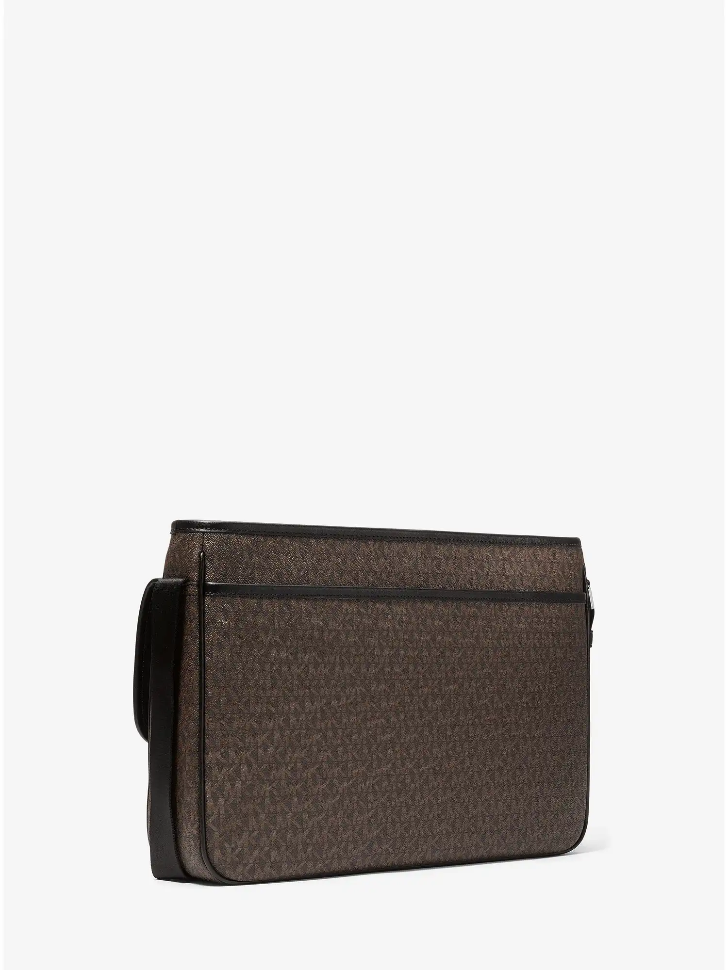 cooper logo messenger bag brown black