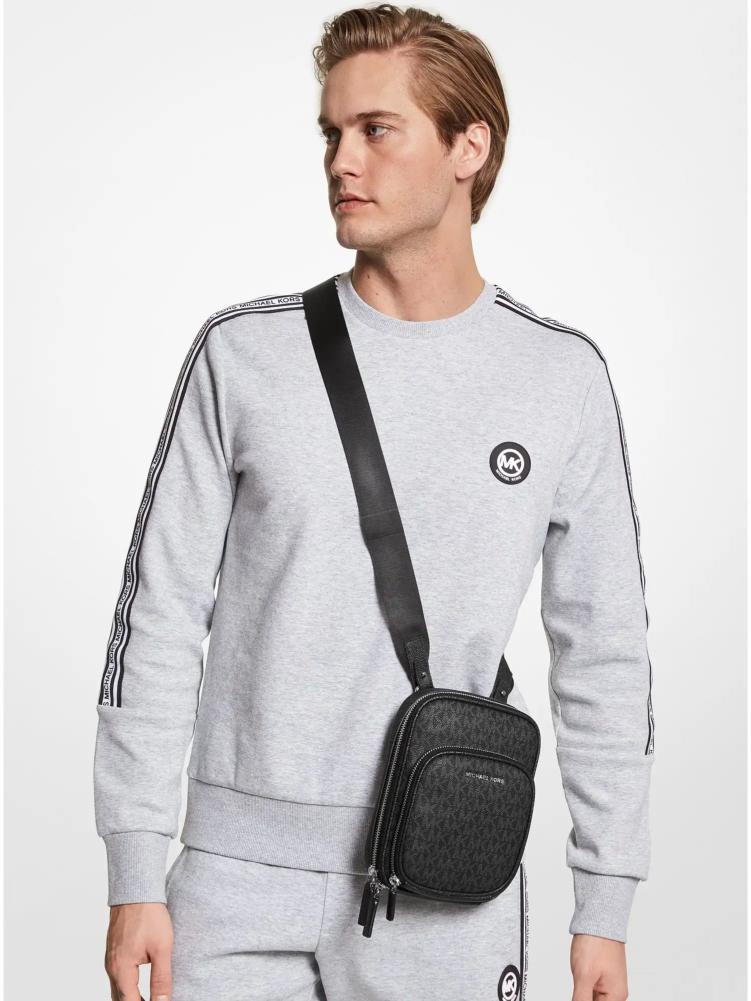 cooper logo travel crossbody bag black