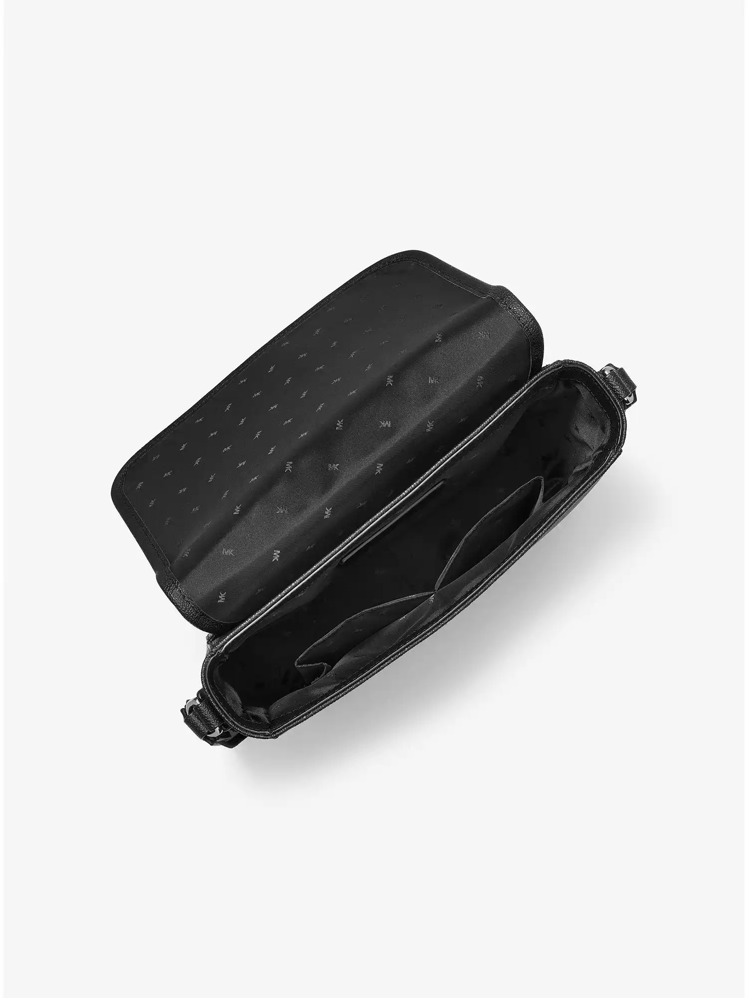 cooper medium logo jacquard messenger bag black combo