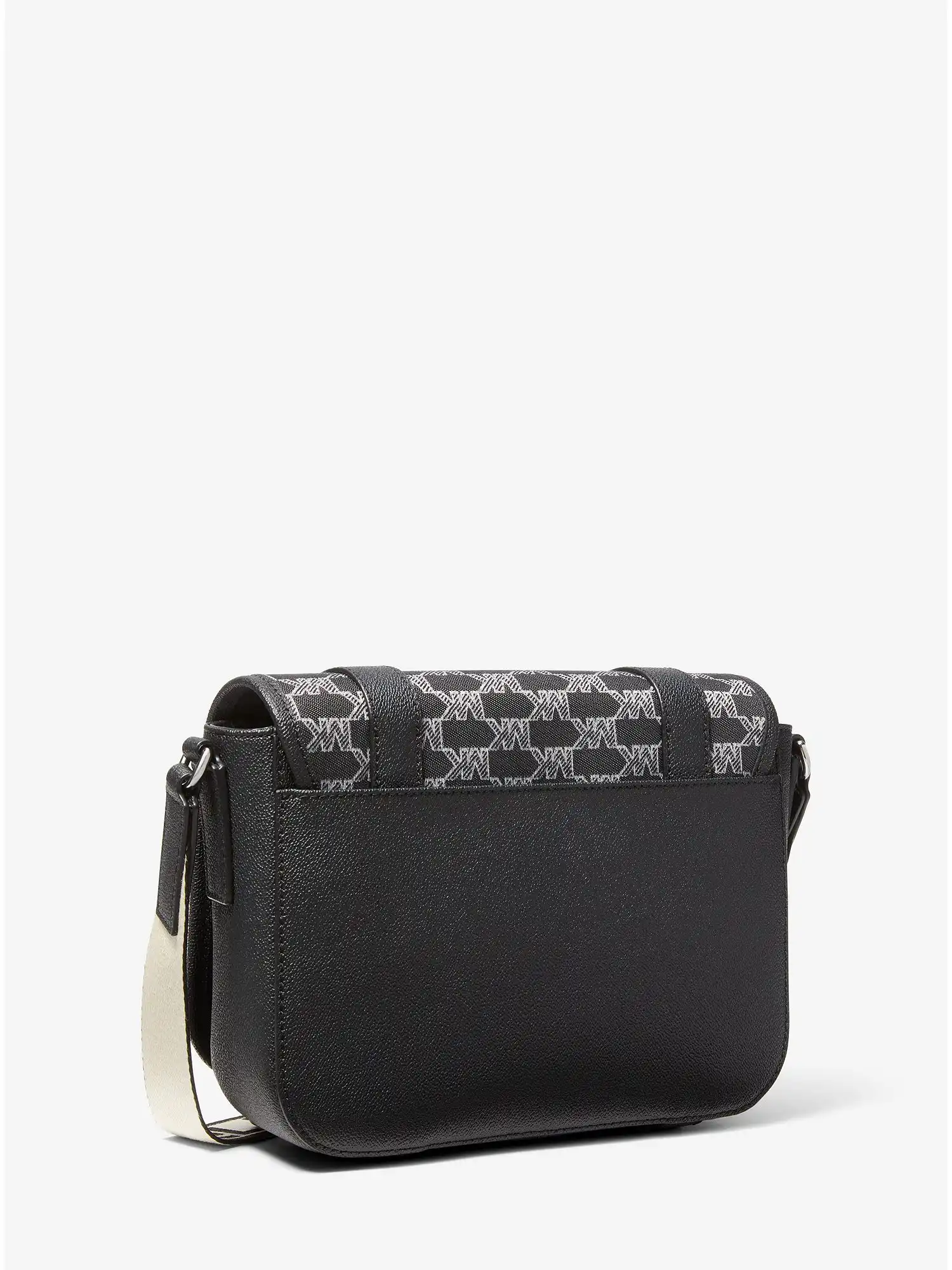 cooper medium logo jacquard messenger bag black combo