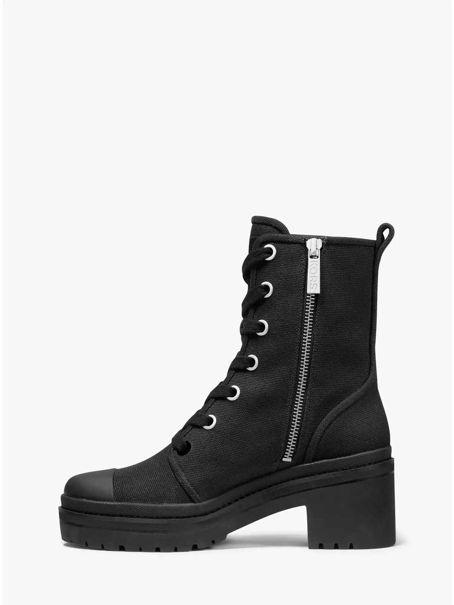corey canvas combat boot black