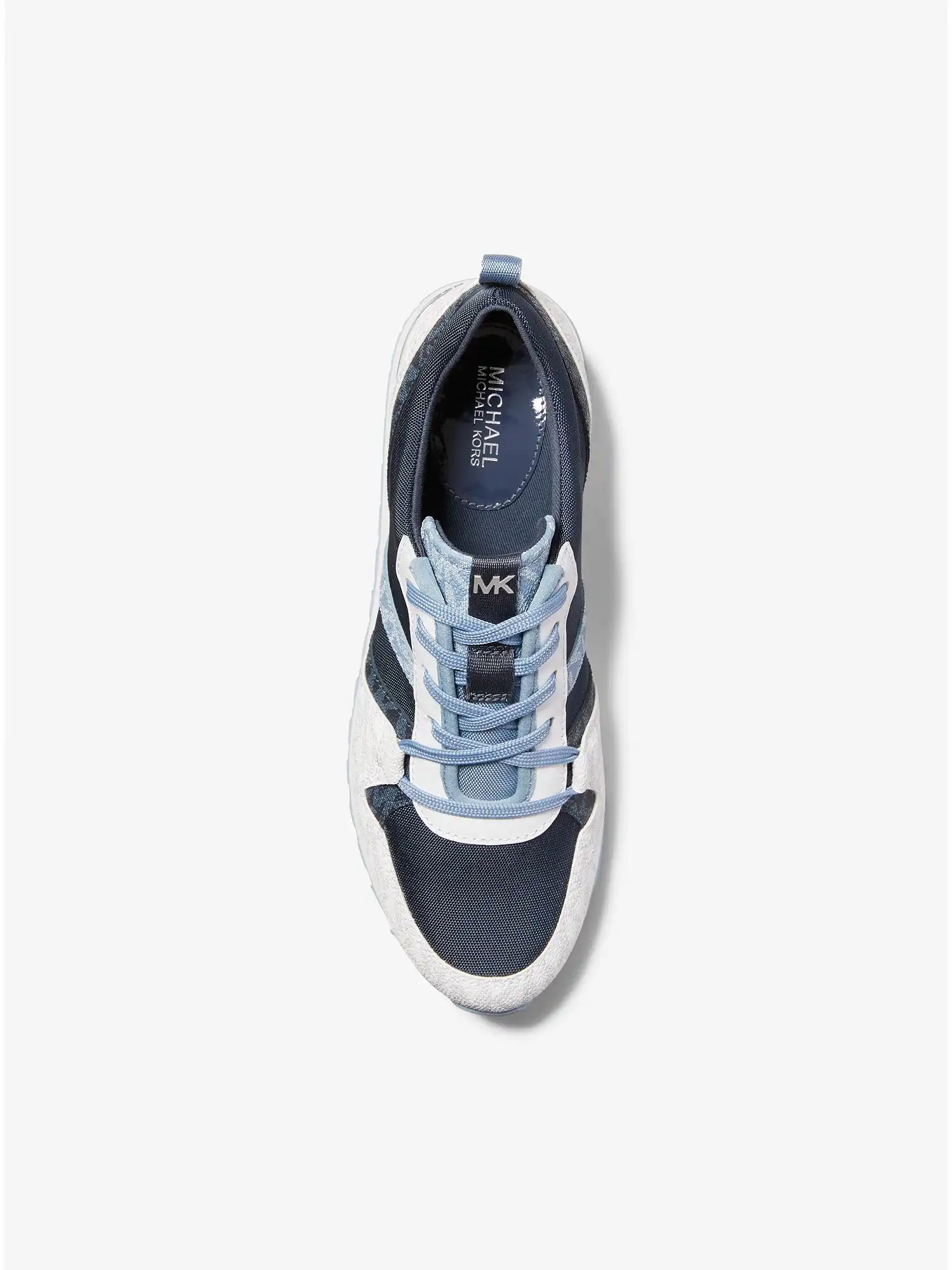 dash logo and mesh trainer chambray navy