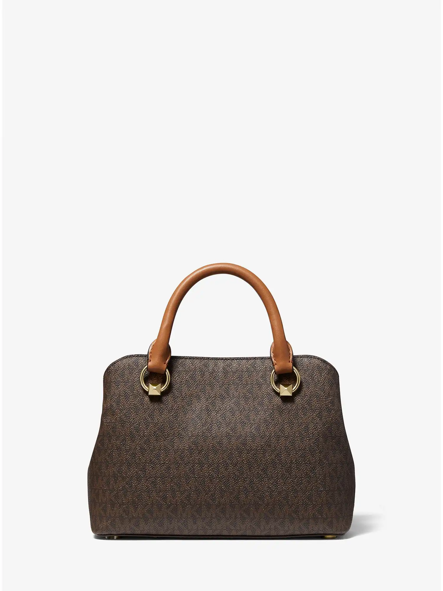 edith small logo satchel brn acorn