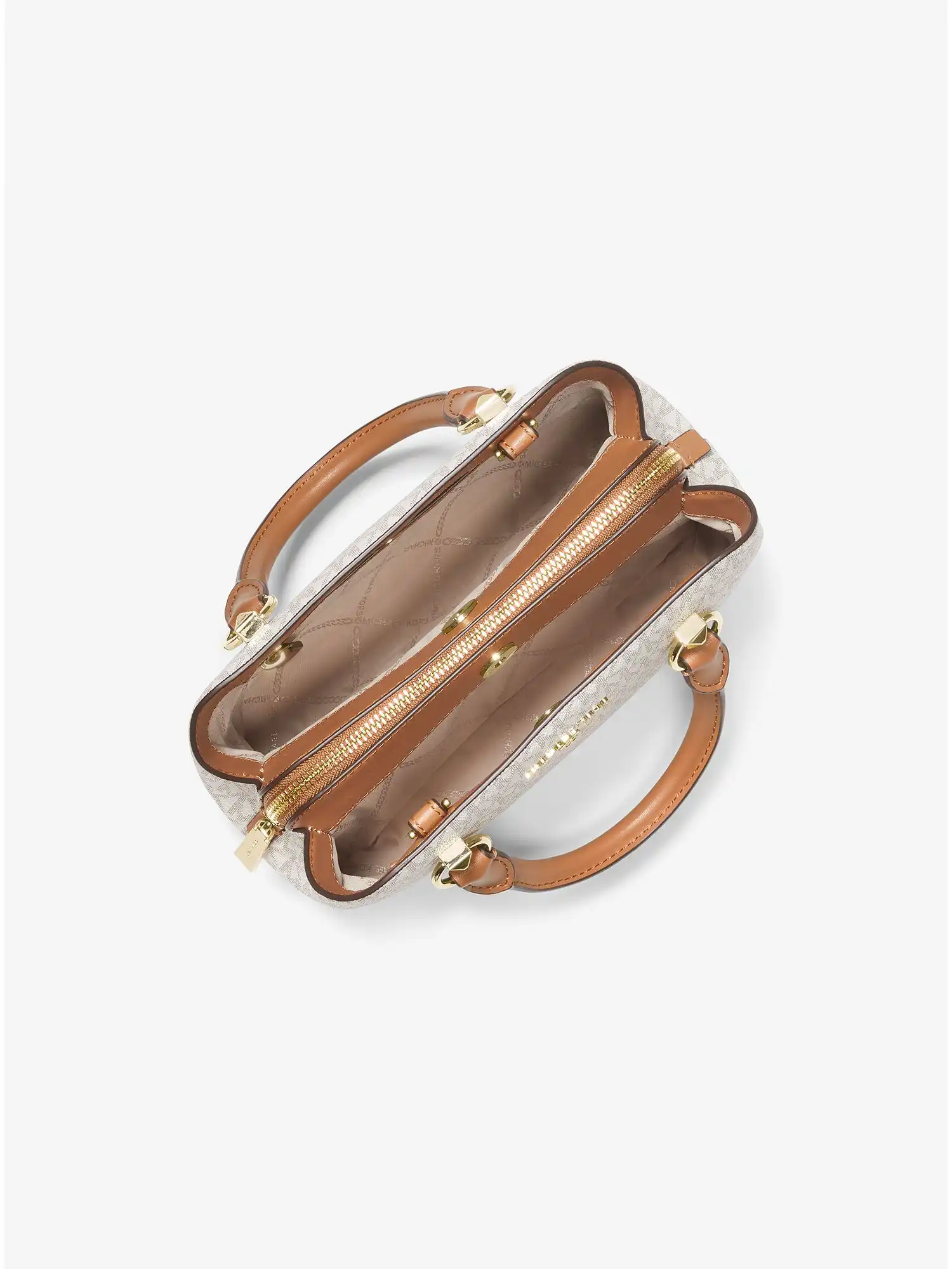 edith small logo satchel vanilla acorn