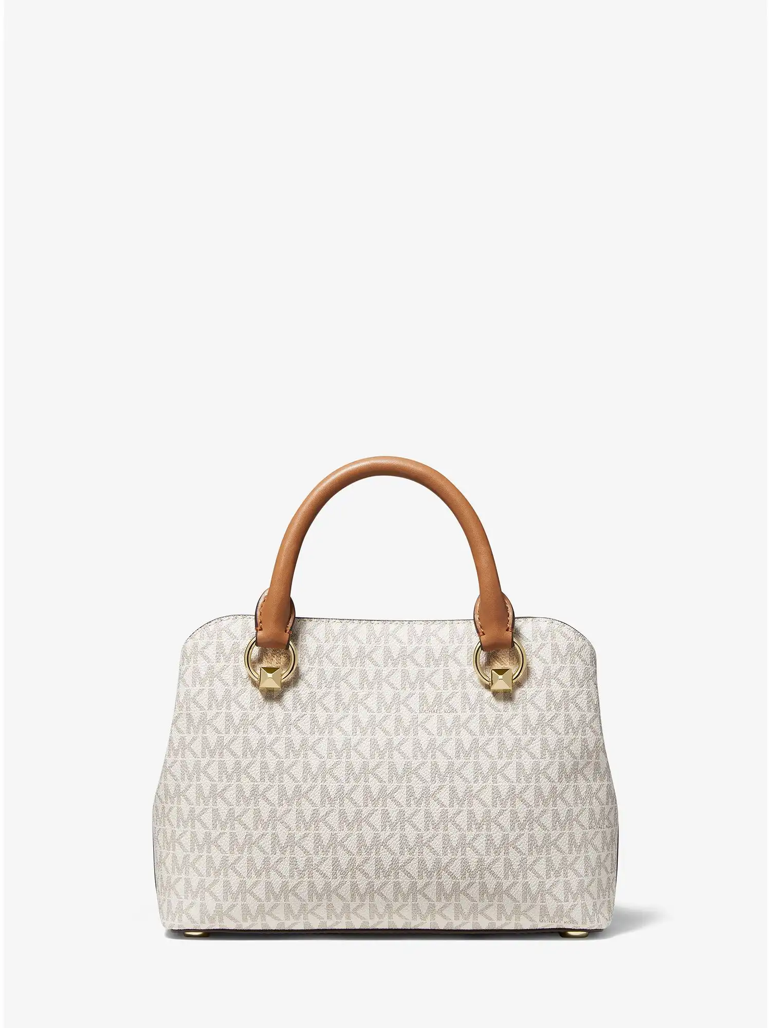 edith small logo satchel vanilla acorn