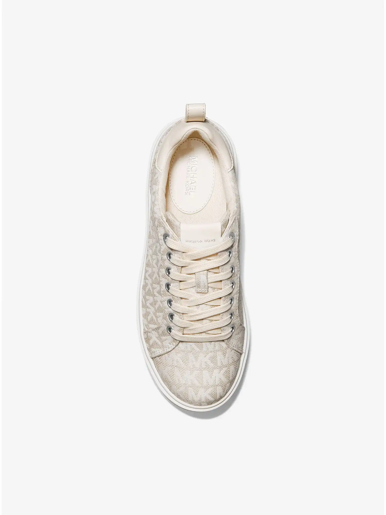 emmett logo jacquard sneaker natural