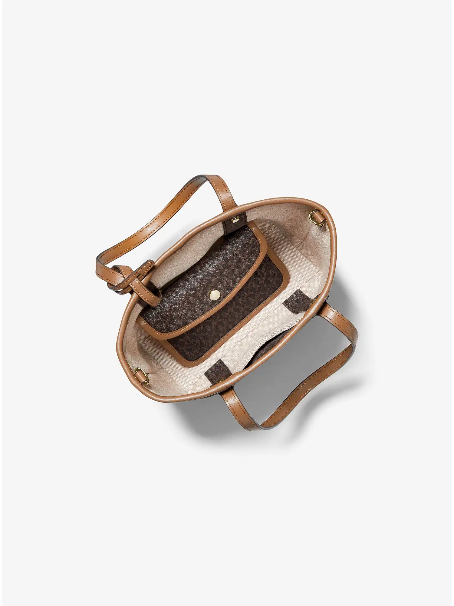 eva extra small logo tote bag brn acorn