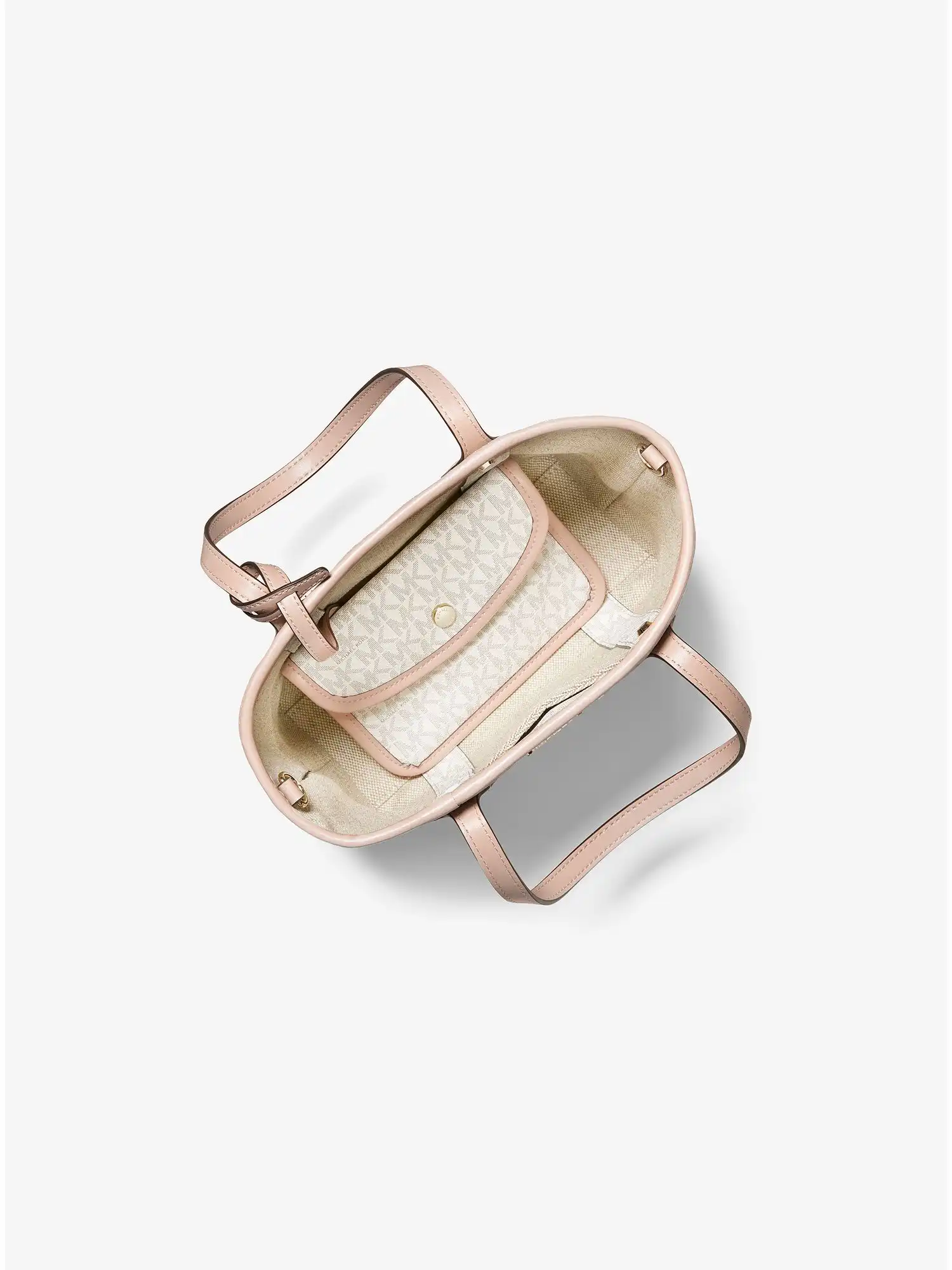 eva extra small logo tote bag vanilla soft pink