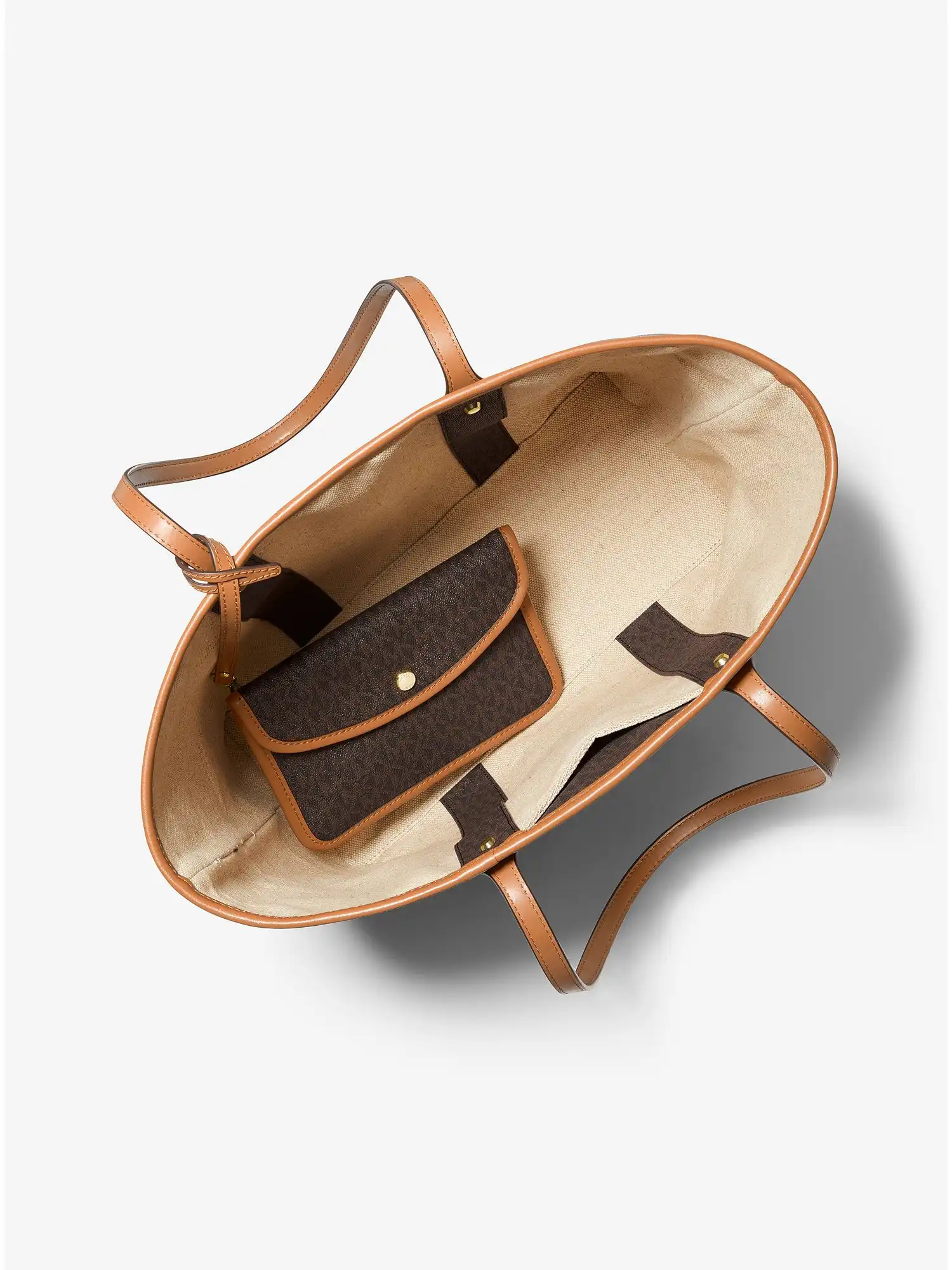 eva large signature logo stripe tote bag electric pink