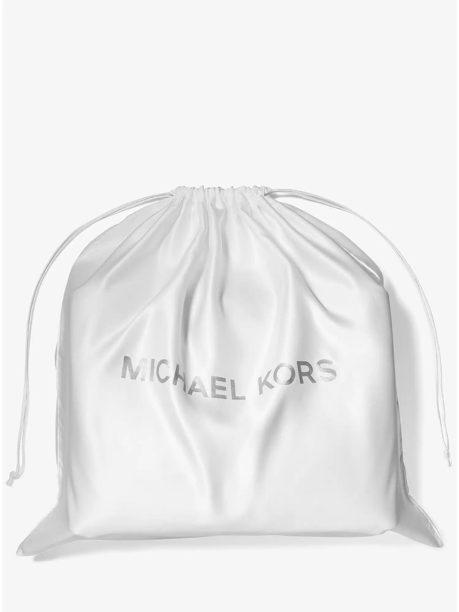 extra large logo woven dust bag white