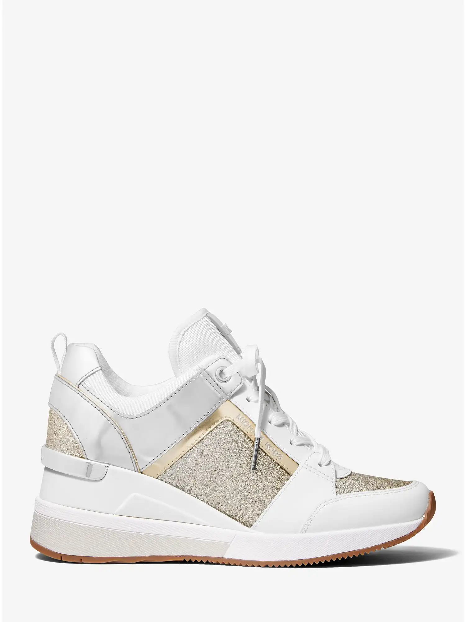 georgie mixed media trainer silv plgold