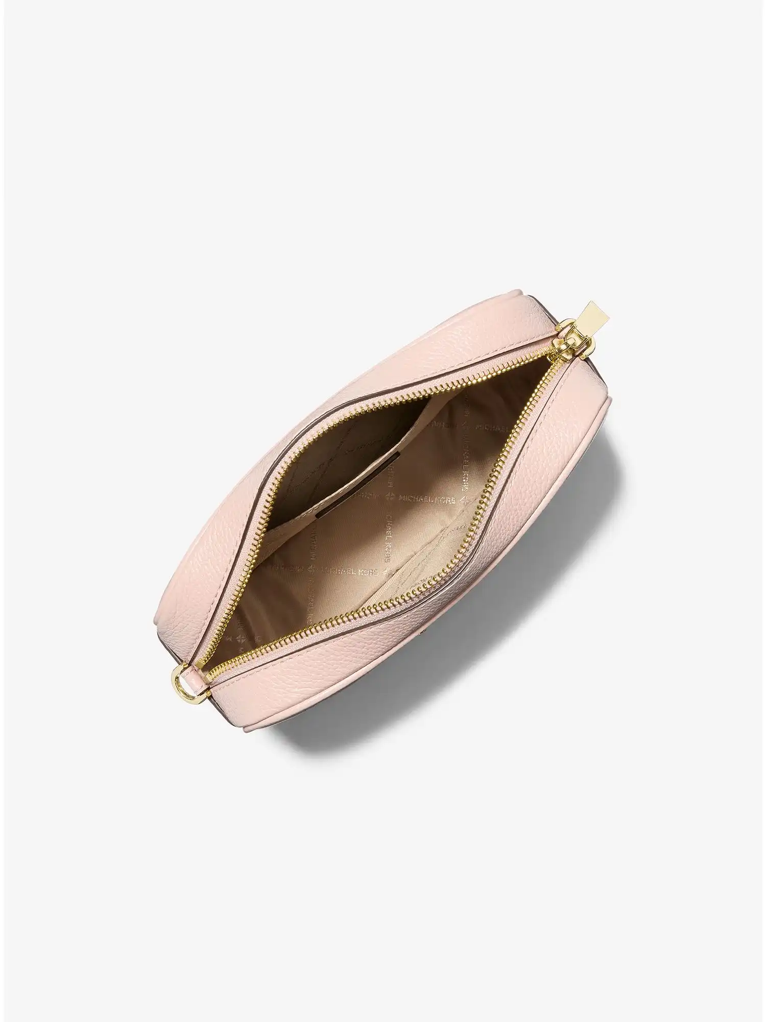 ginny leather crossbody bag soft pink