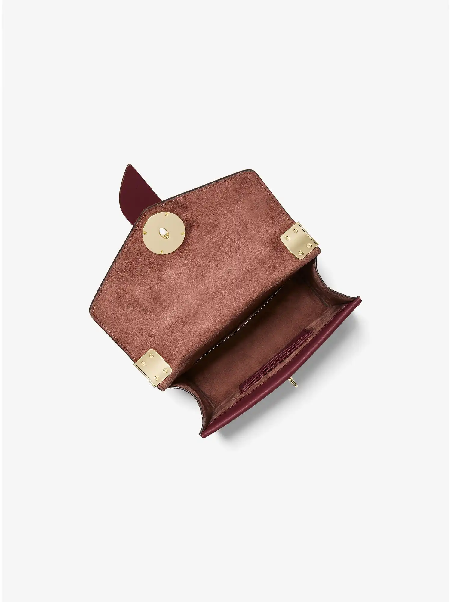 greenwich extra small studded patent leather crossbody bag dk berry