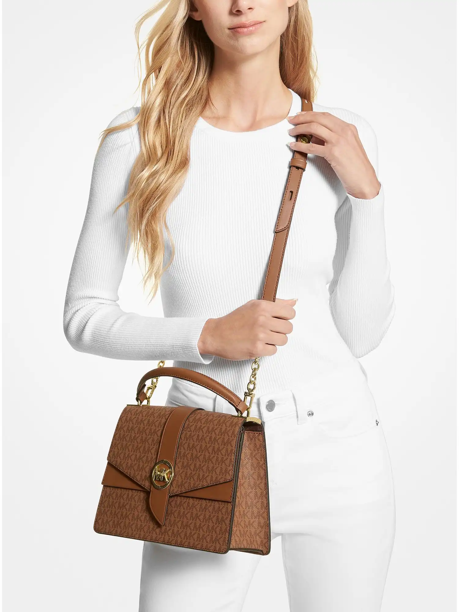 greenwich medium logo satchel luggage