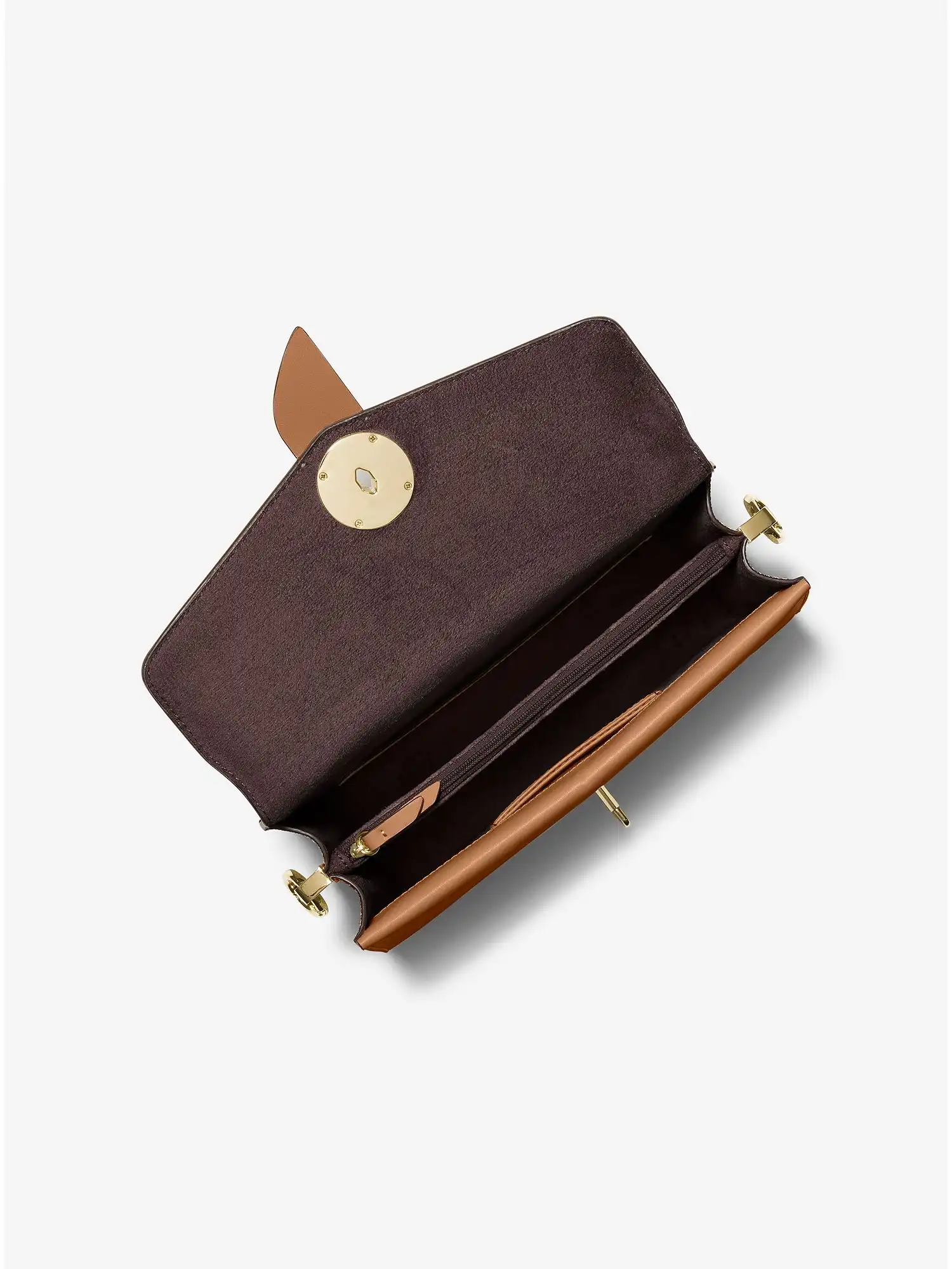 greenwich medium logo shoulder bag brn acorn