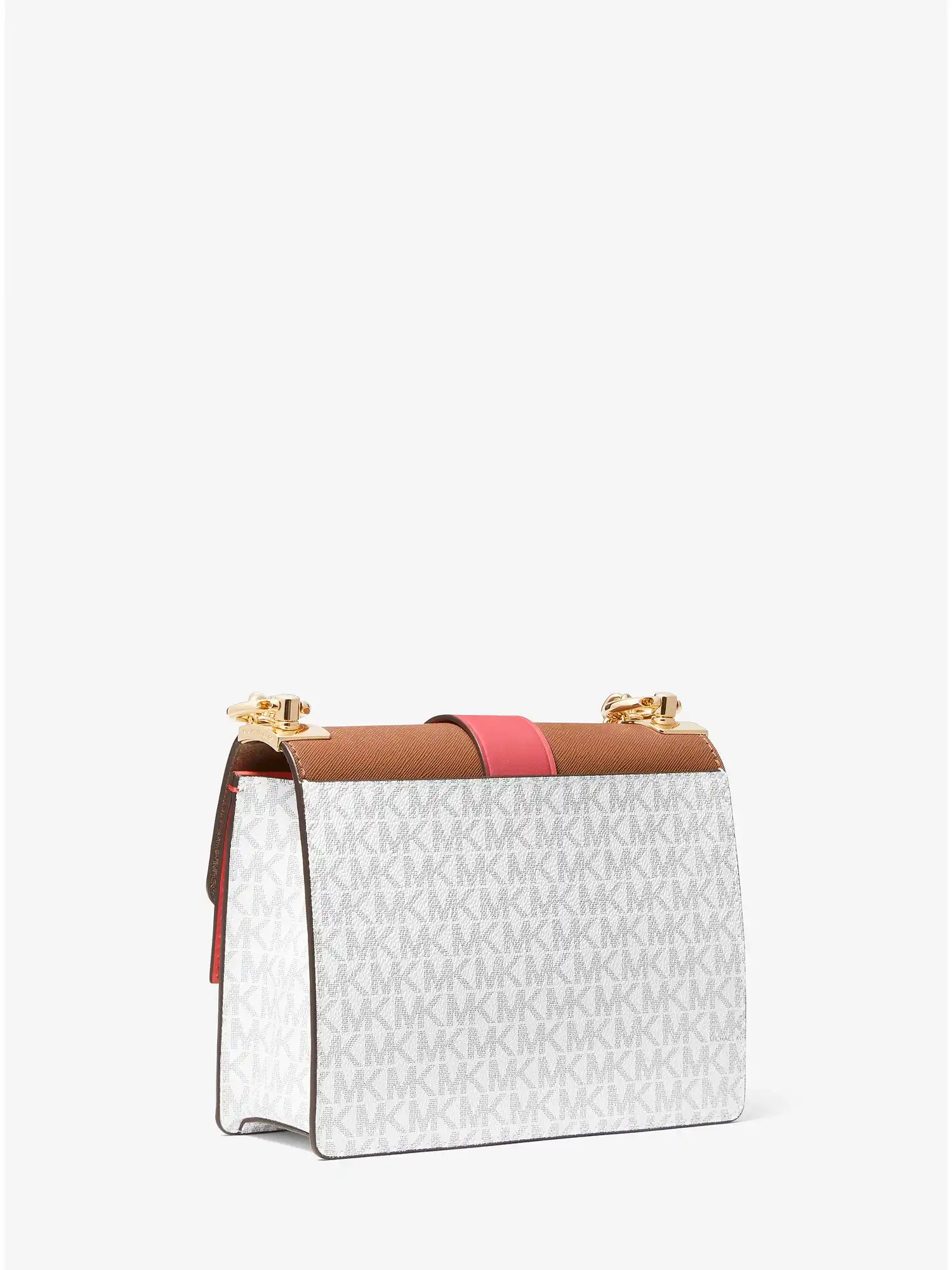 greenwich small color block logo and saffiano leather crossbody bag dahlia multi