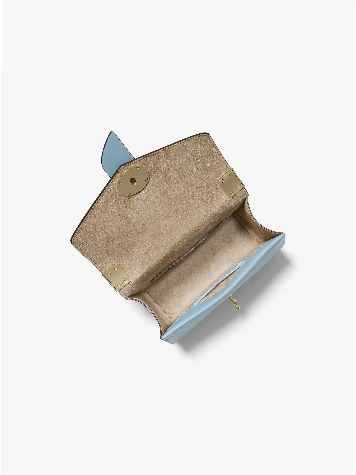 greenwich small crocodile embossed leather crossbody bag chambray