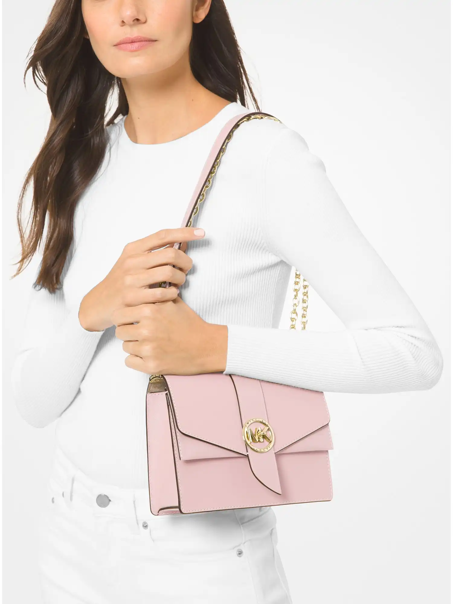 greenwich small saffiano leather crossbody bag smokey rose