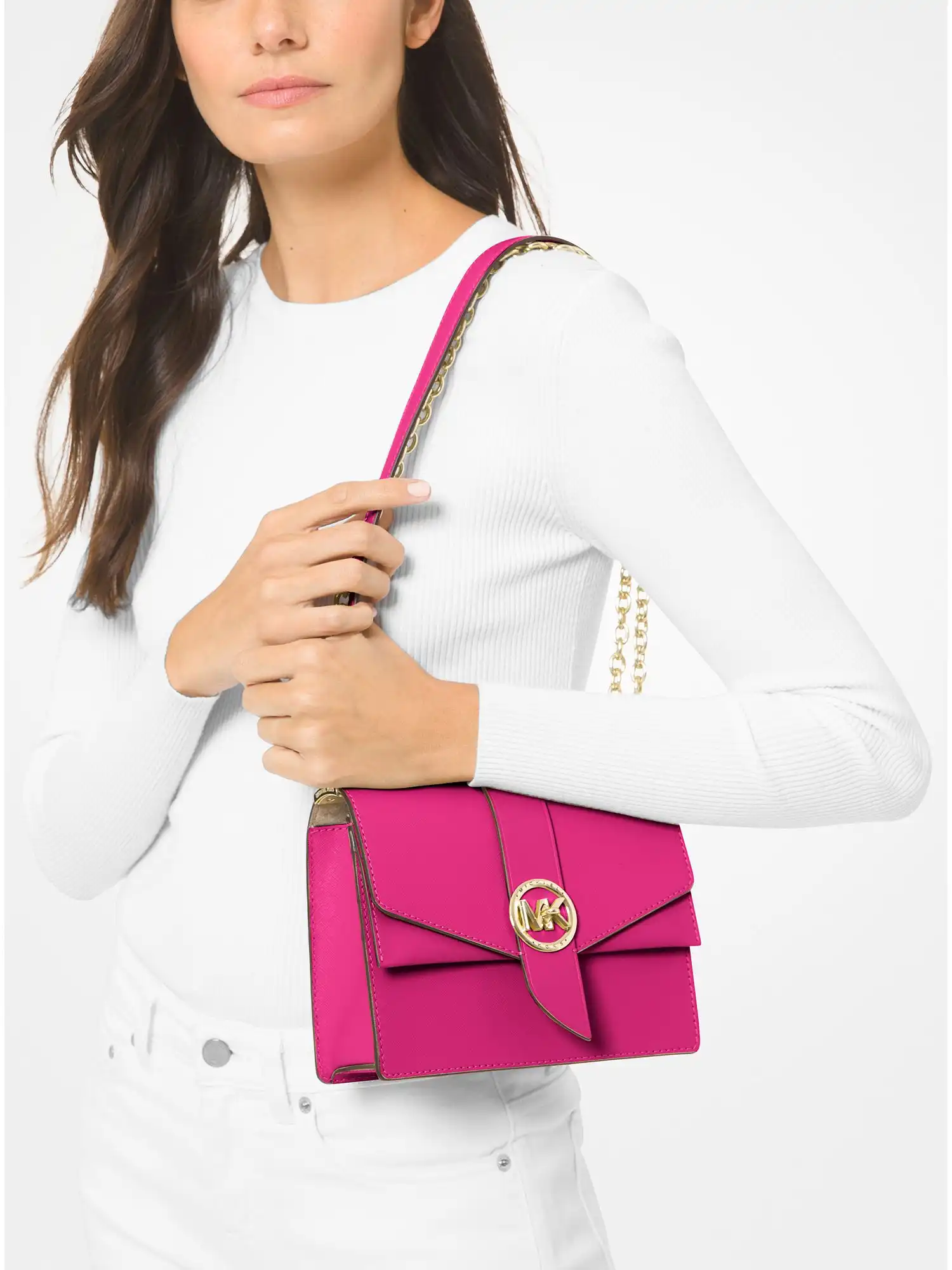 greenwich small saffiano leather crossbody bag wild berry