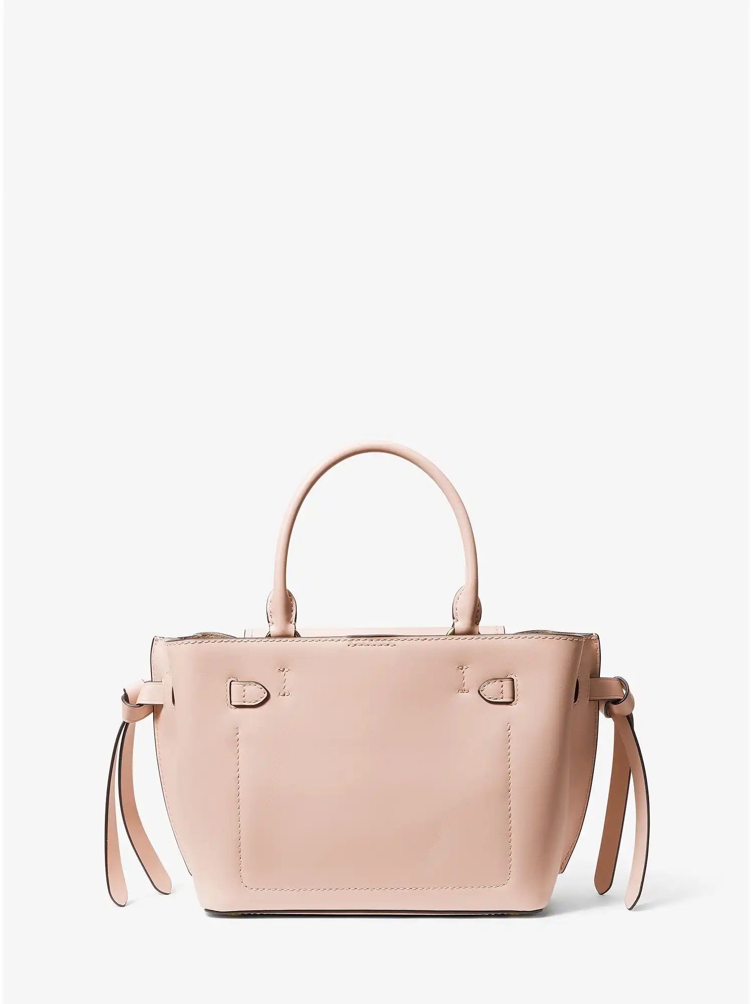 hamilton legacy small leather belted satchel soft pink