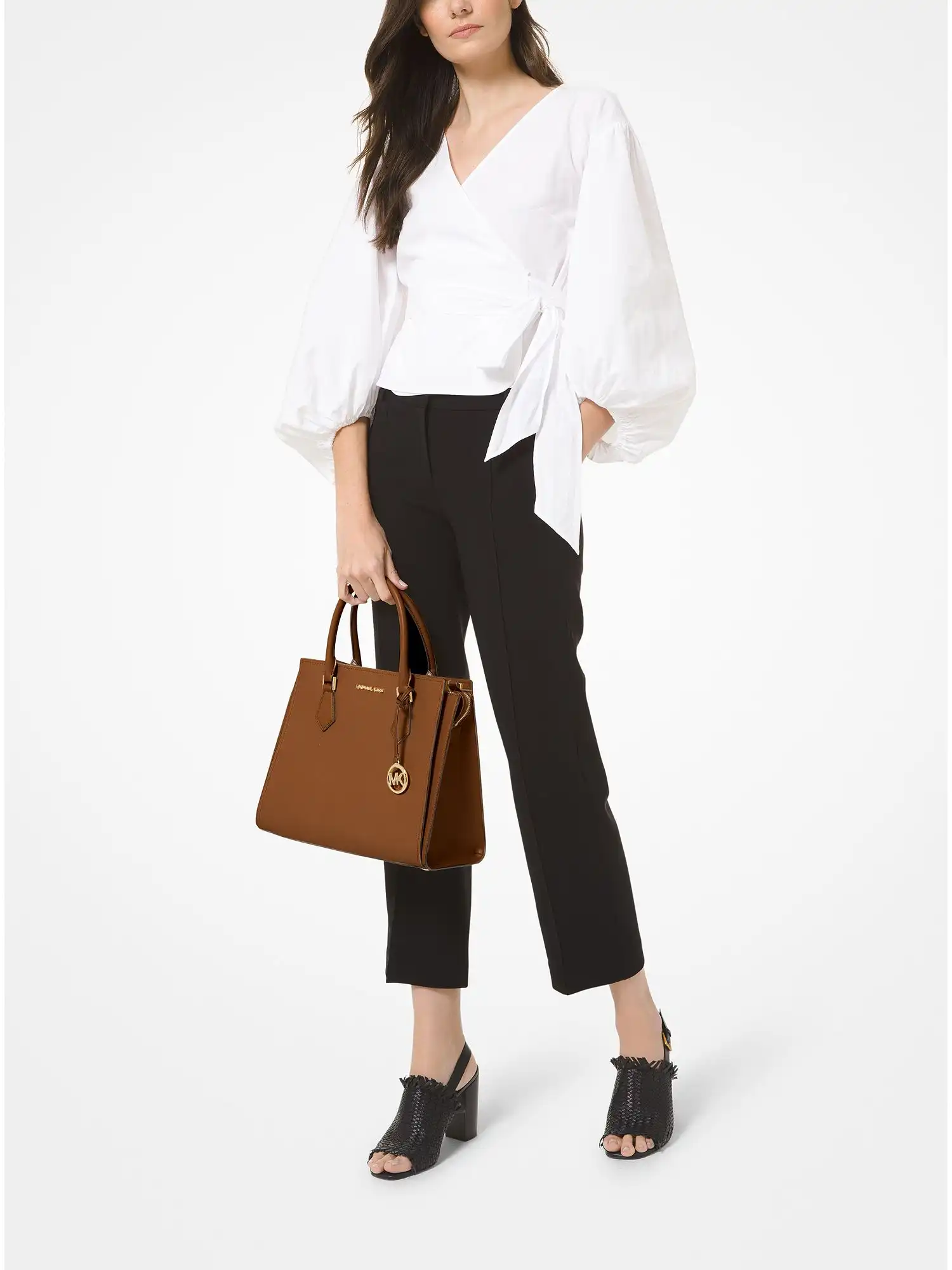 hope large saffiano leather satchel luggage